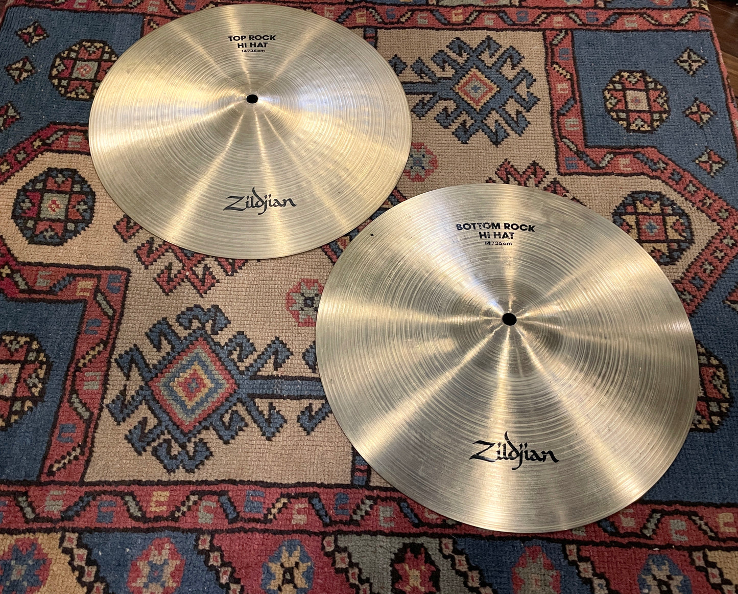 14" Zildjian A Rock Hi-Hat Cymbal Pair 1298g/1516g
