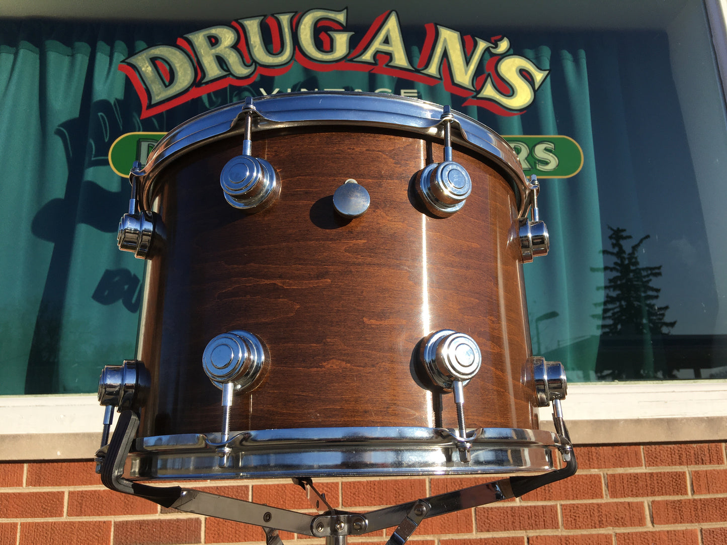 1970s Camco 10x14 Walnut L.A. Los Angeles Single Tom Drum