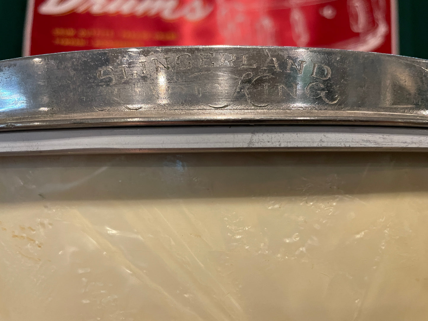 Slingerland 12x14 Radio King Tom Drum White Marine Pearl