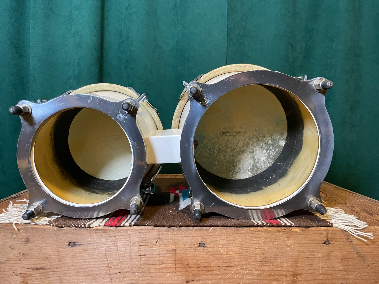 LP Matador Fiberglass Bongos White Latin Percussion