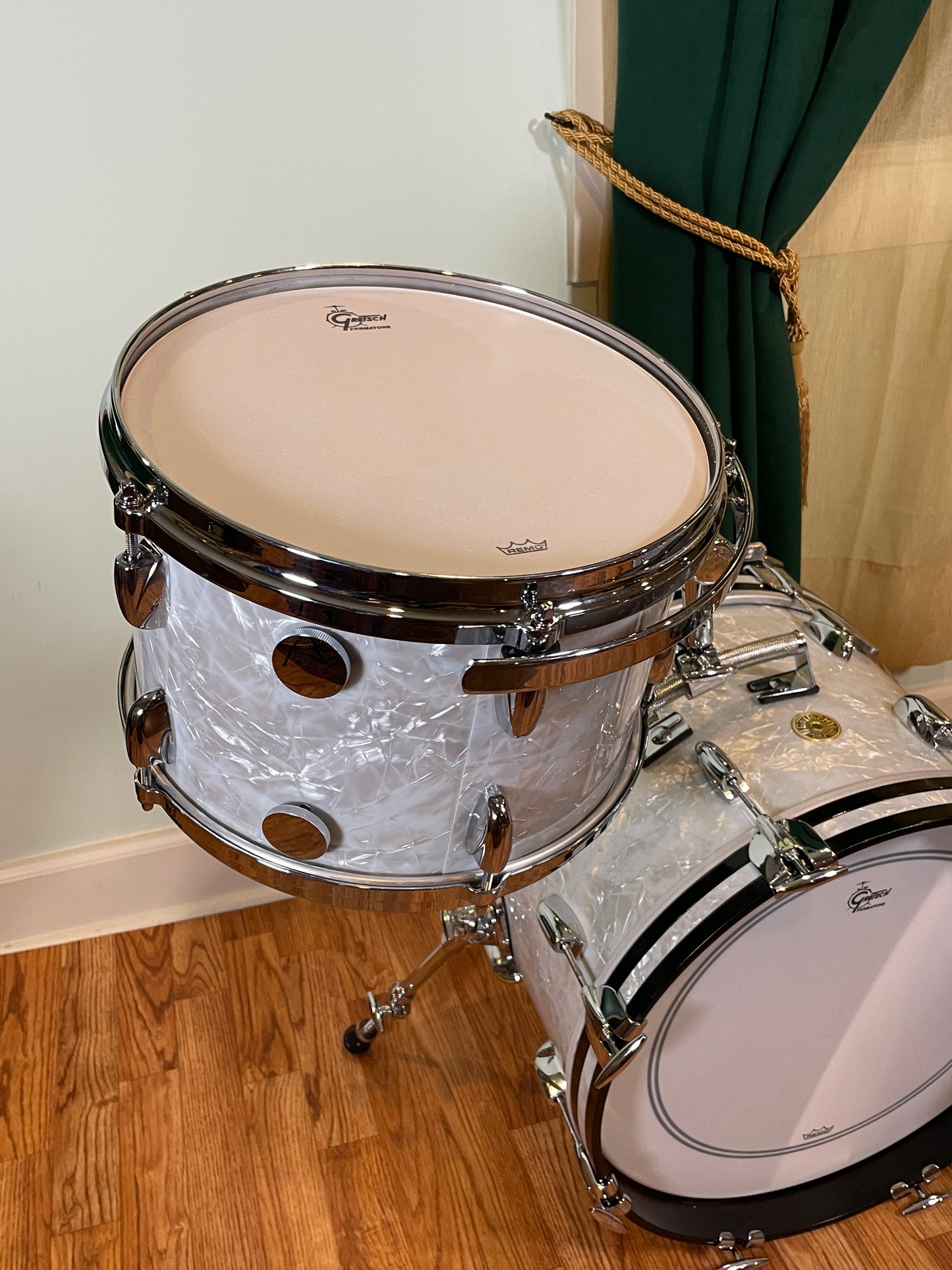 Gretsch USA Custom Bop Set White "60's Marine Pearl" 12x18/8x12/14x14