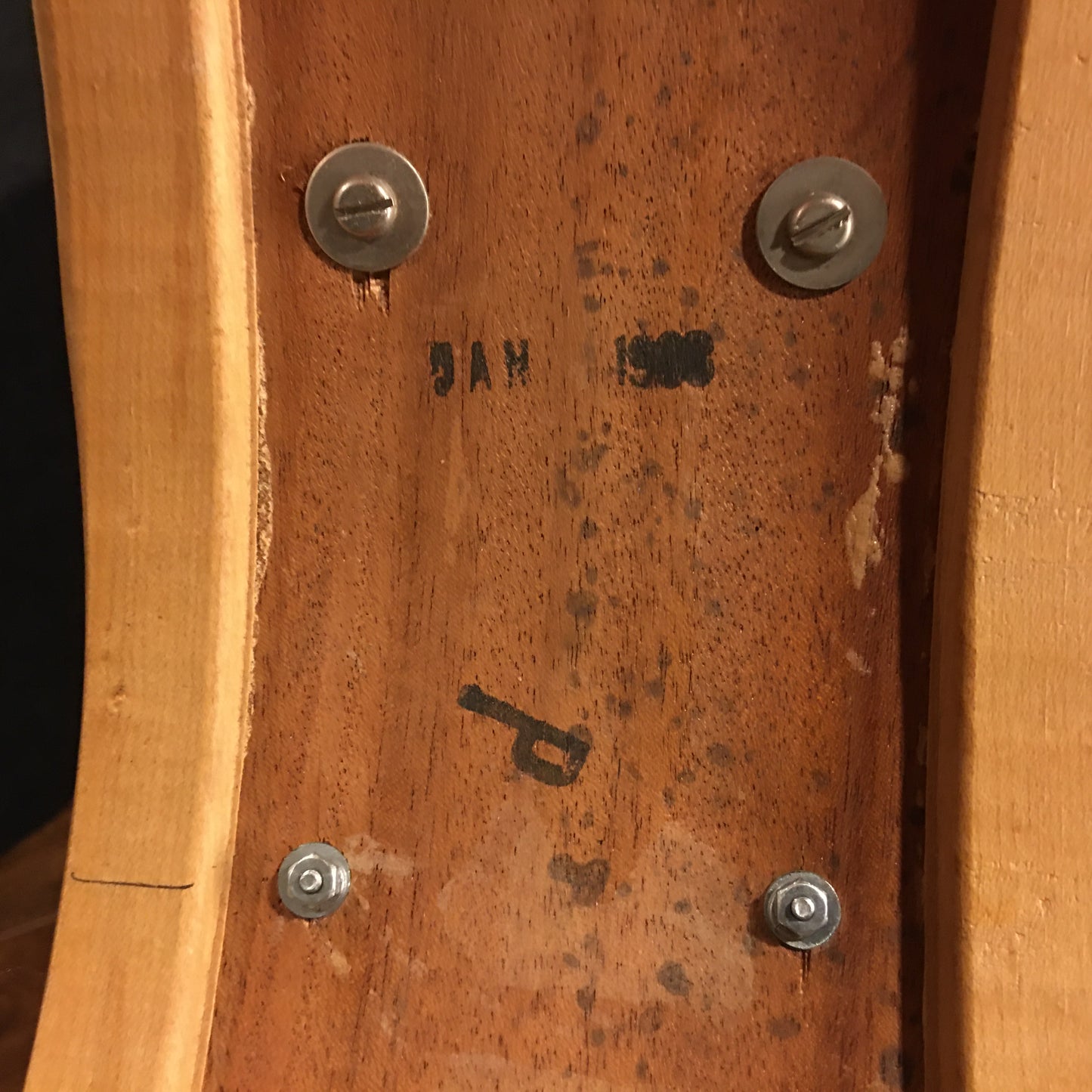 1966 Slingerland 5.5x14 Deluxe Student Model Snare Drum Black Sparkle