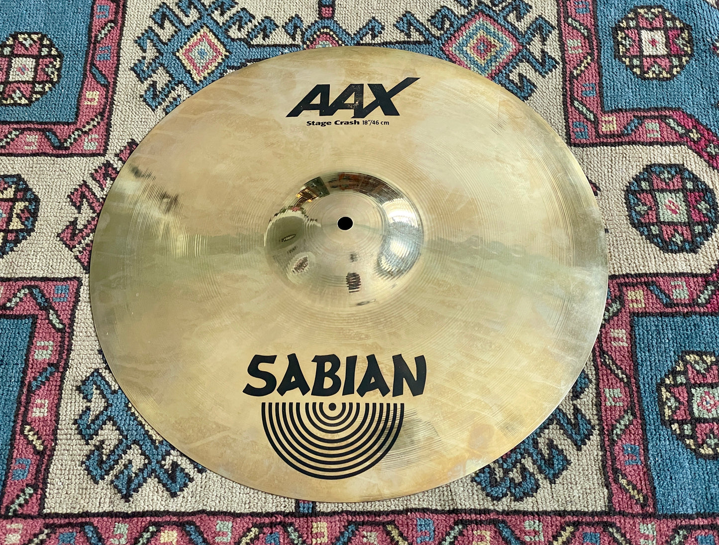 18" Sabian AAX Stage Crash Cymbal Brilliant 1562g 21808XB