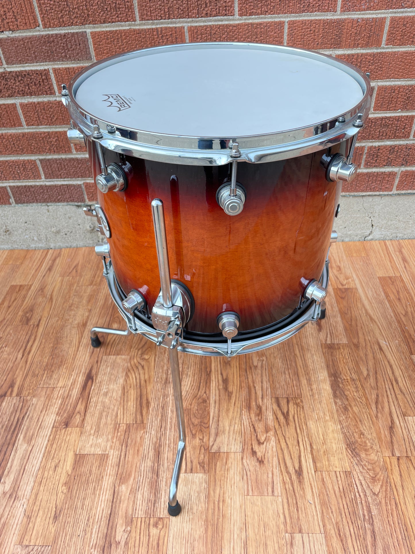 DW Design Series 12x14 Floor Tom Single Drum Tobacco Burst Drum Workshop