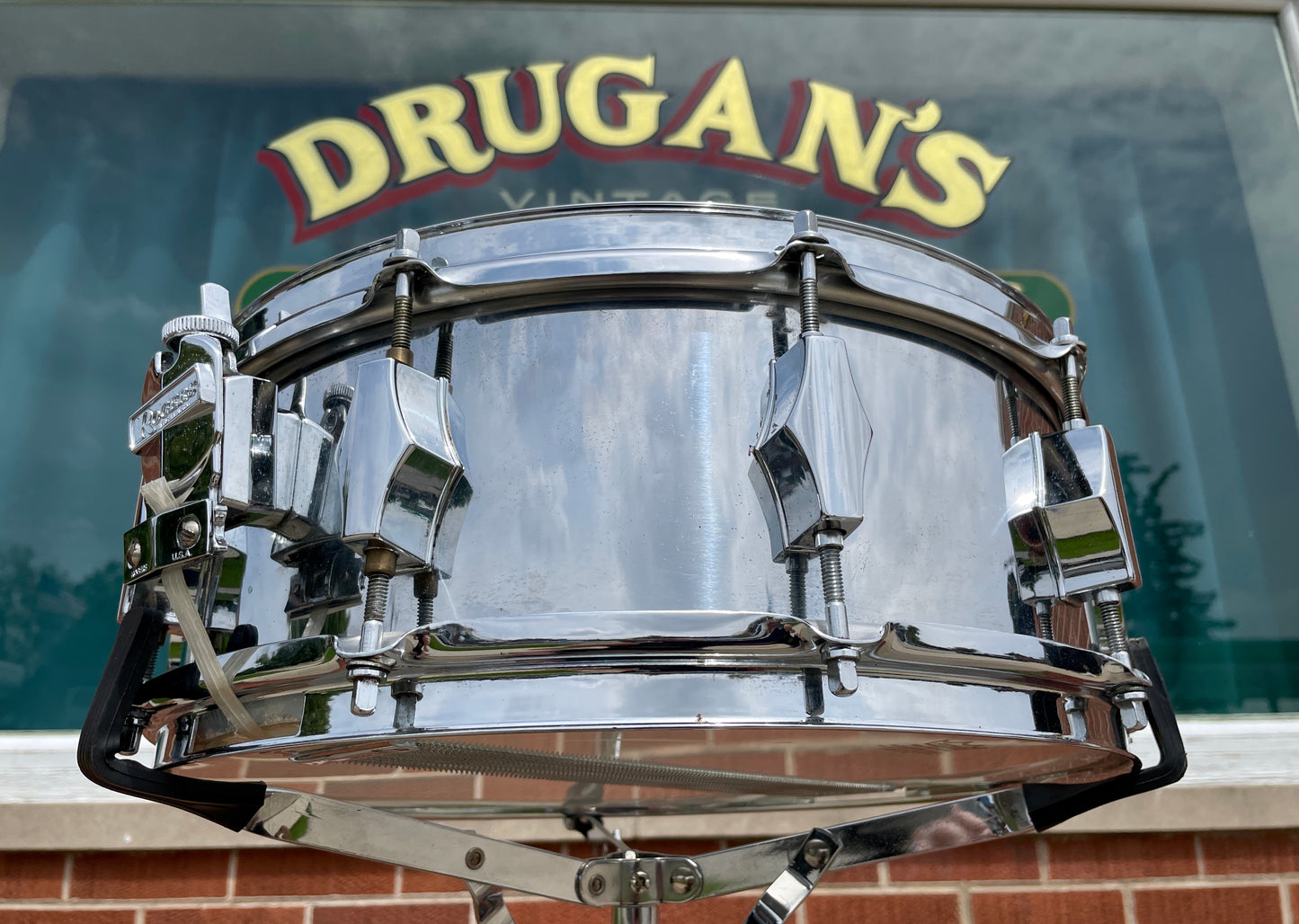 1960s Fibes Buddy Rich Played 5x14 Prototype Snare Drum Chrome Over Fiberglass