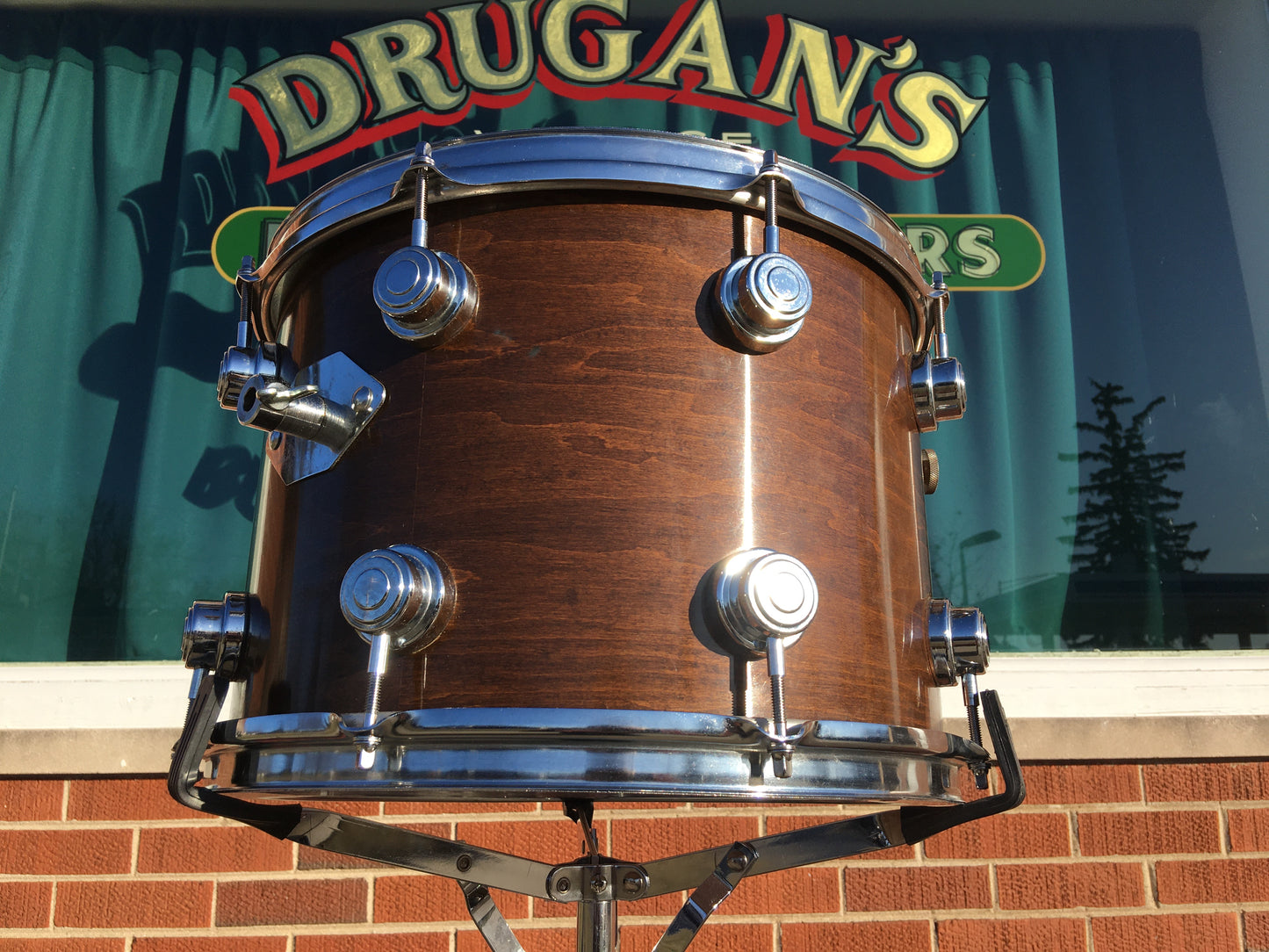 1970s Camco 10x14 Walnut L.A. Los Angeles Single Tom Drum