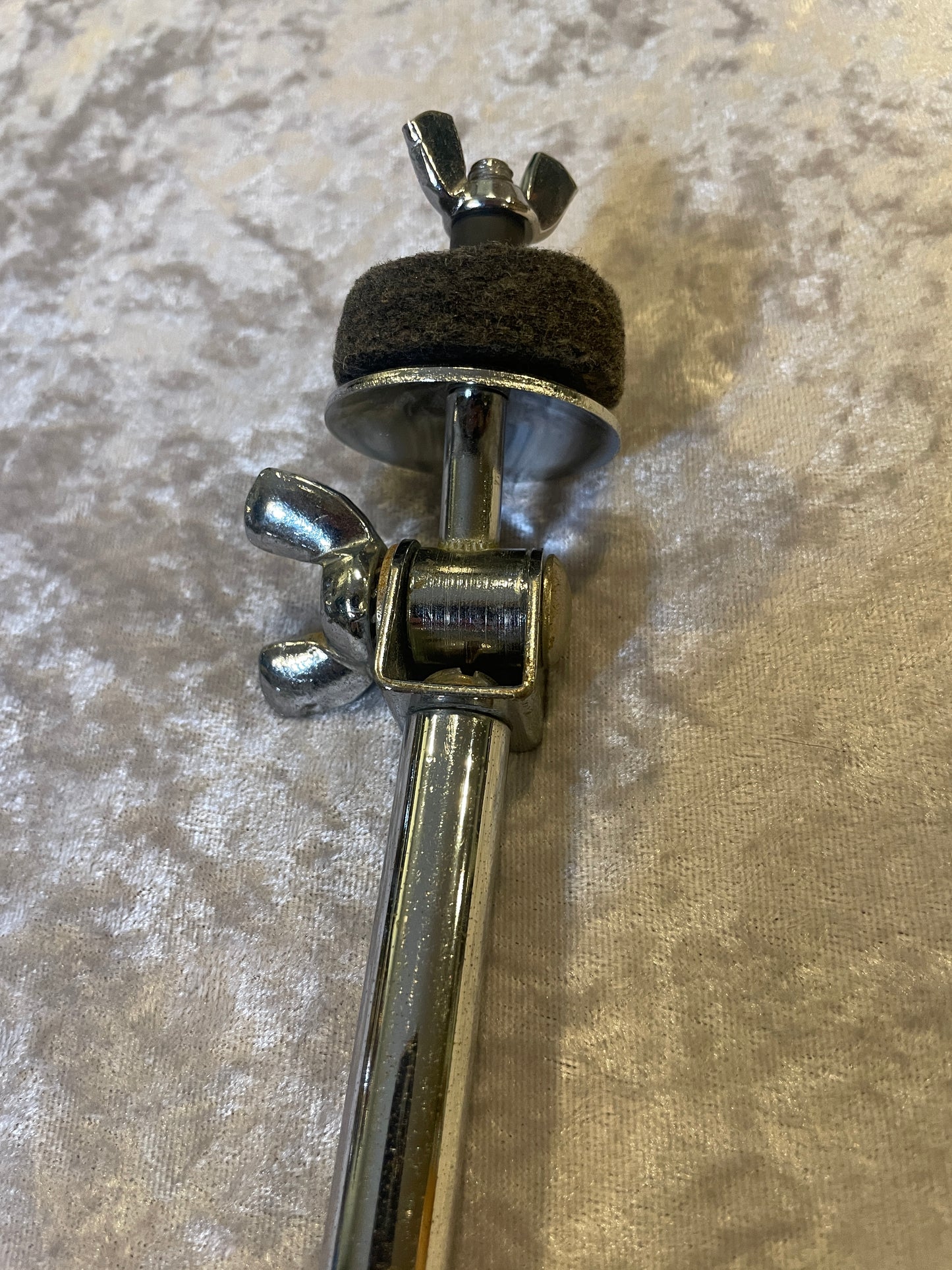 Vintage W.F.L. Ludwig 1950s Adjustable L-Arm Cymbal Holder Chrome
