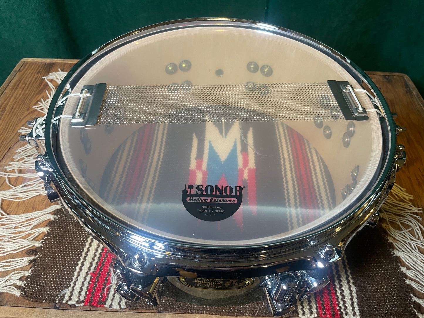 Sonor 5x12 Artist Series Snare Drum Green 12-Ply Birch