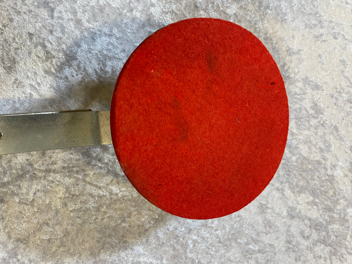 1930s-40s Slingerland Radio King Shur-Grip Bass Drum Muffler w/ Red Felt