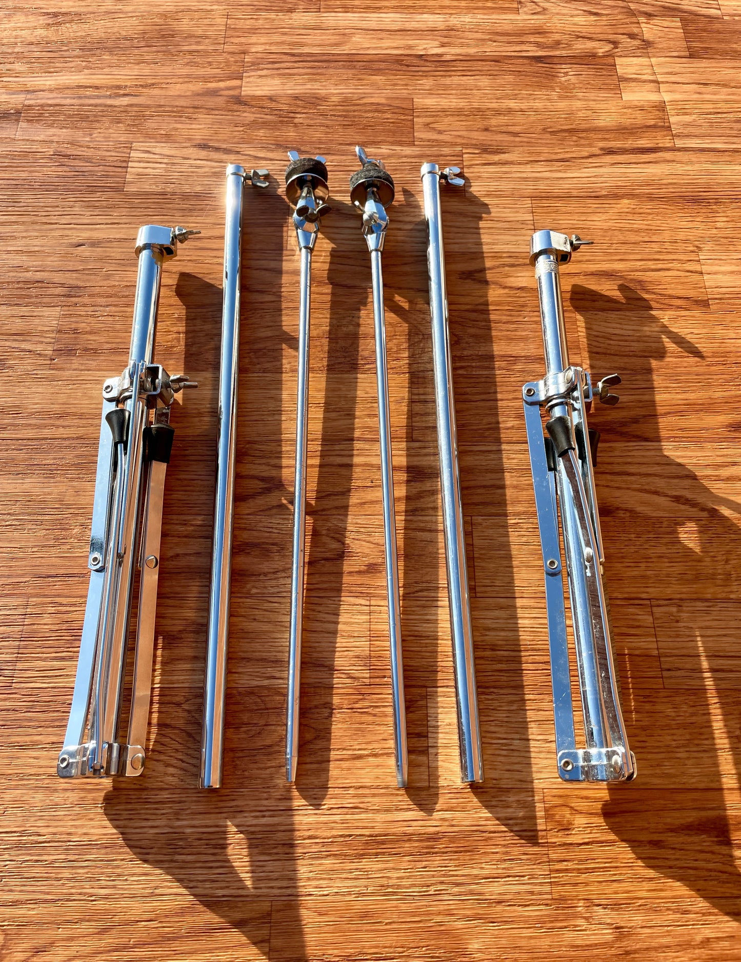 1960s Ludwig 1400 Flat Base Straight Cymbal Stand Pair (2 Pcs.)