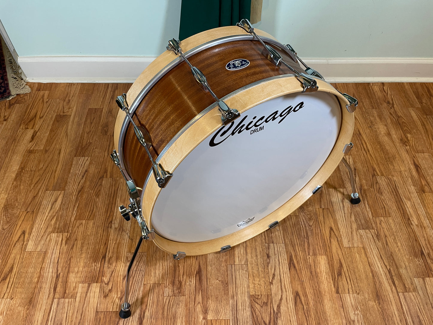 Chicago Drum 8x22 Bass Drum & 5.5x14 Snare Drum Mahogany/Poplar Tung Oil Finish