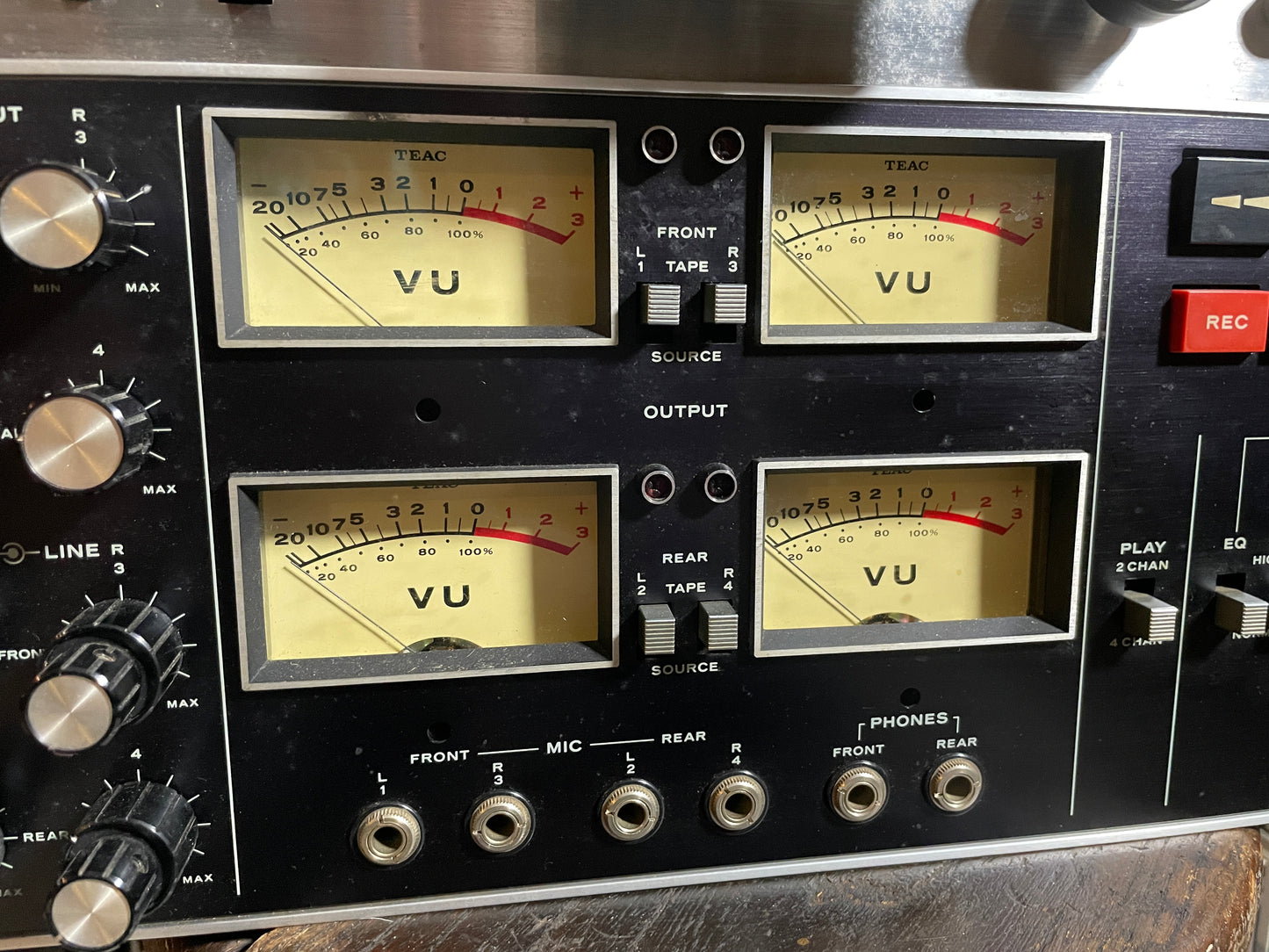 Vintage TEAC 3340S Pro-Serviced 4-Channel Simul-Sync Reel-To-Reel Quad Tape Deck Recorder Machine
