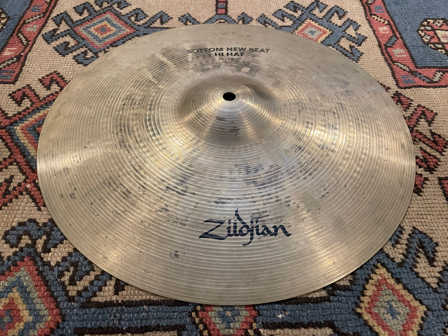 15" Zildjian A 1980s New Beat Hi-Hat Single Bottom Cymbal 1686g