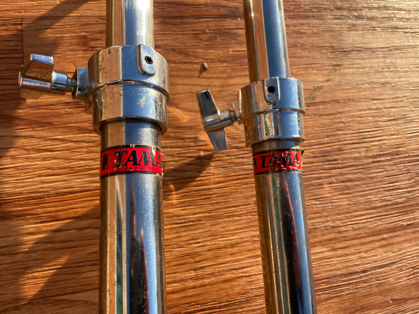 1980s Tama 20" Superstar Model 9850S Suspended Gong Bass Drum Super Maple Natural w/ Single Arm Stands - Billy Cobham