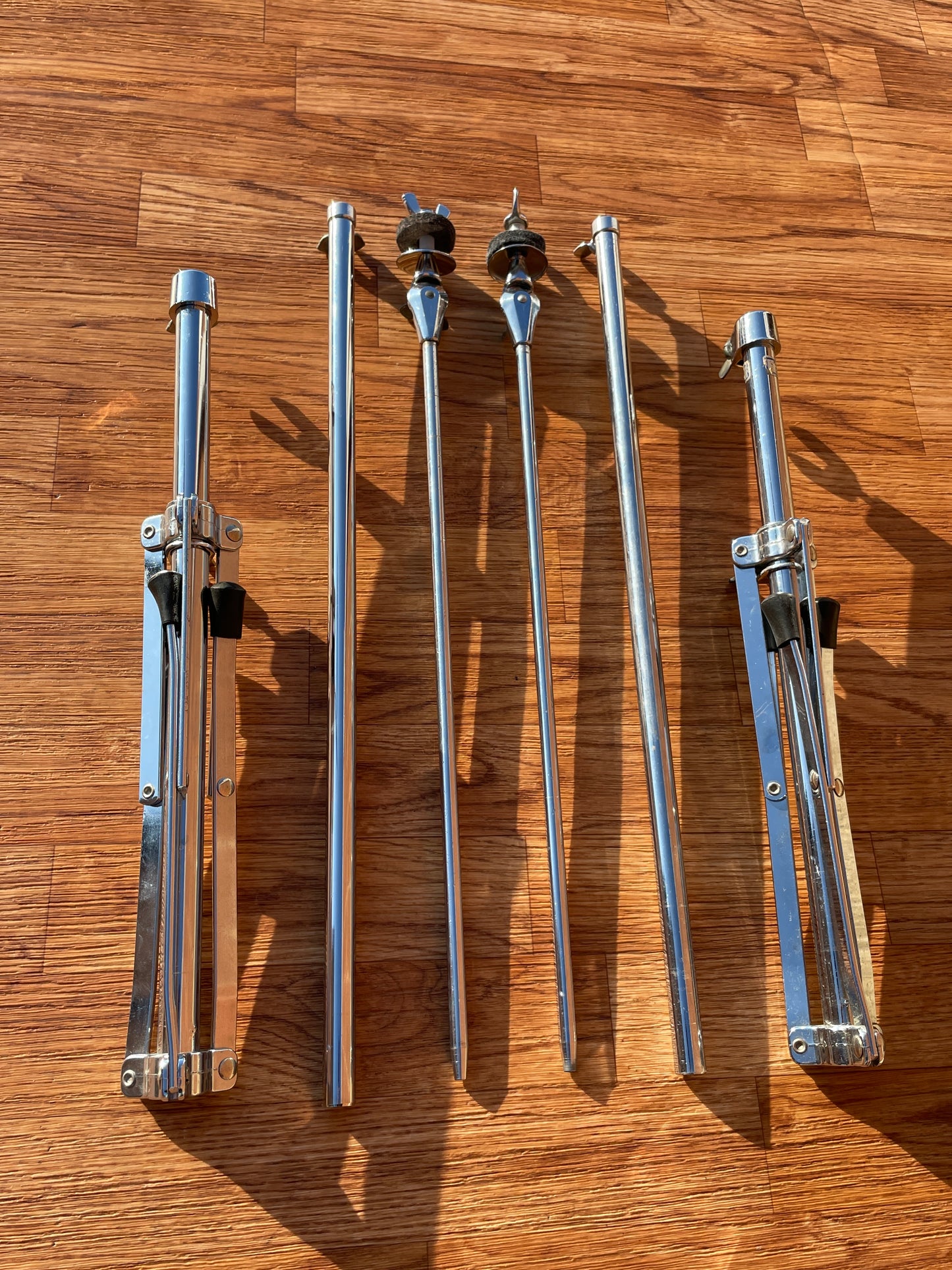 1960s Ludwig 1400 Flat Base Straight Cymbal Stand Pair (2 Pcs.)