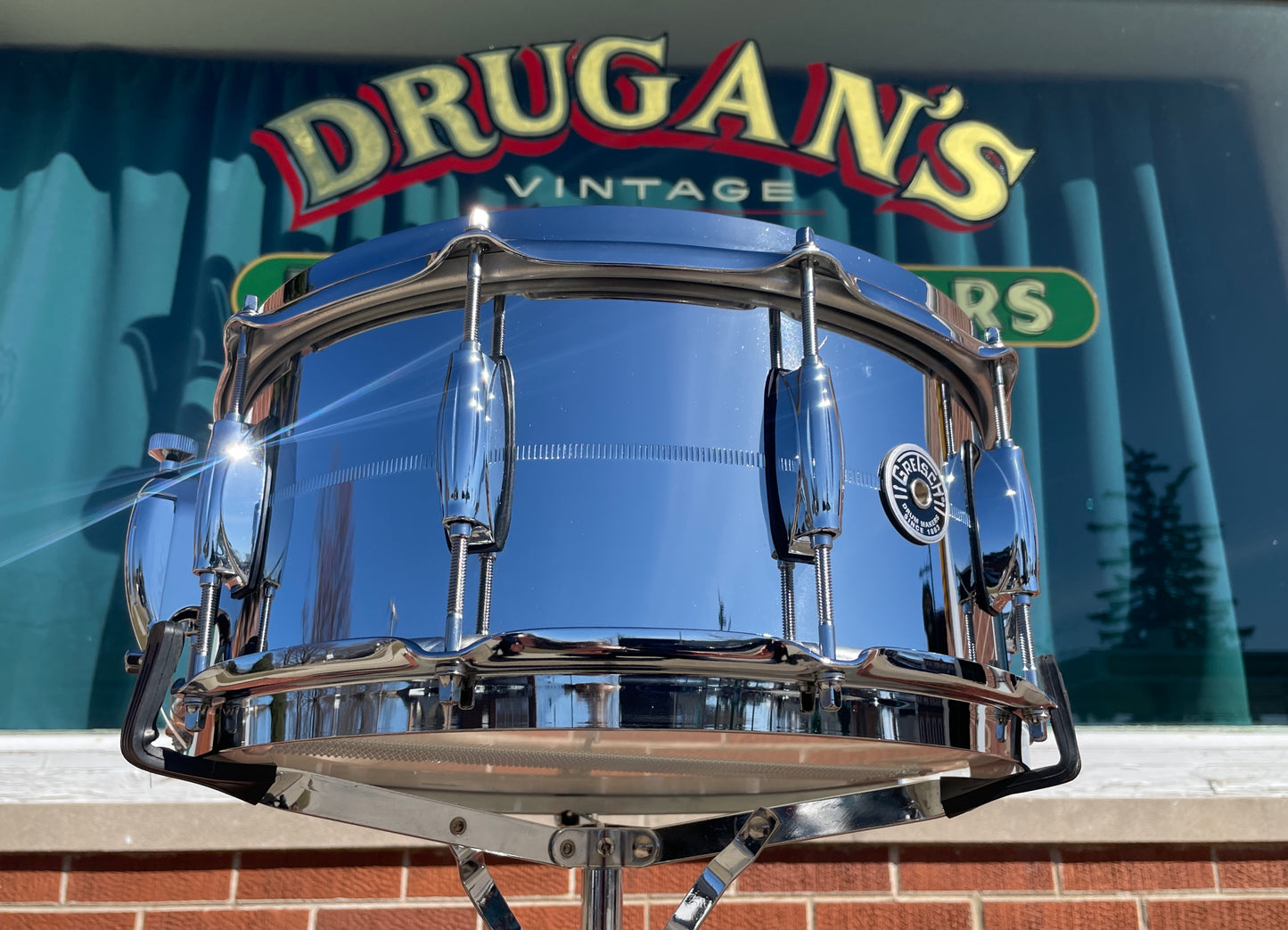 Gretsch 6.5x14 Brooklyn Chrome Over Steel Snare Drum GB4164S