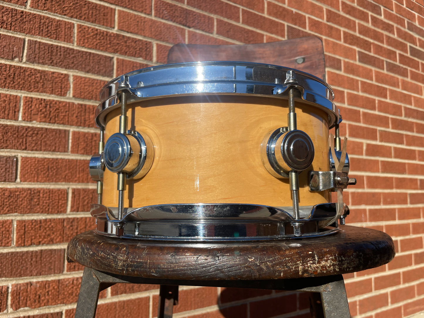 2002 DW 5x10 Soprano Snare Natural Drum Workshop