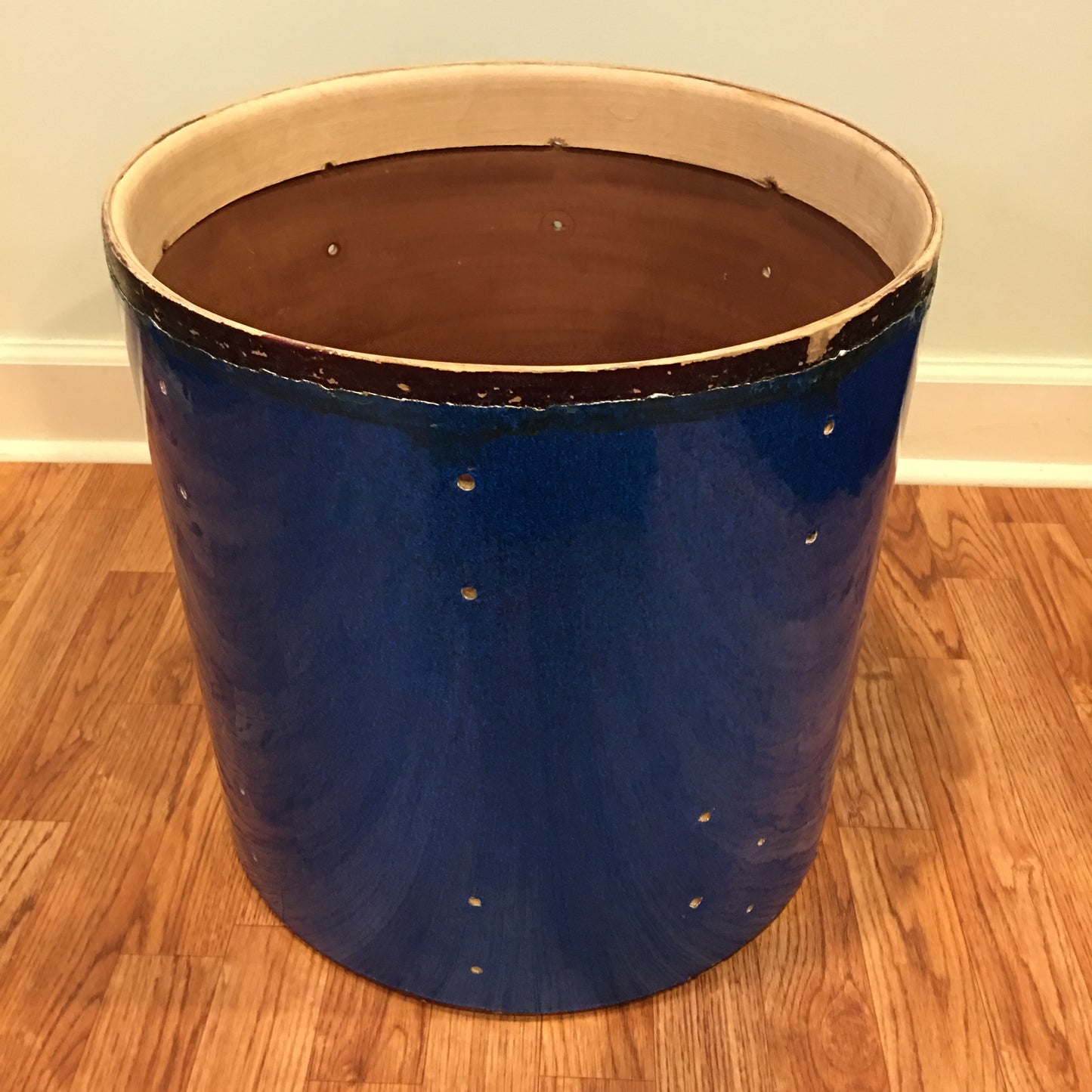 Vintage Slingerland 16x16 Radio King Floor Tom Blue Sparkle