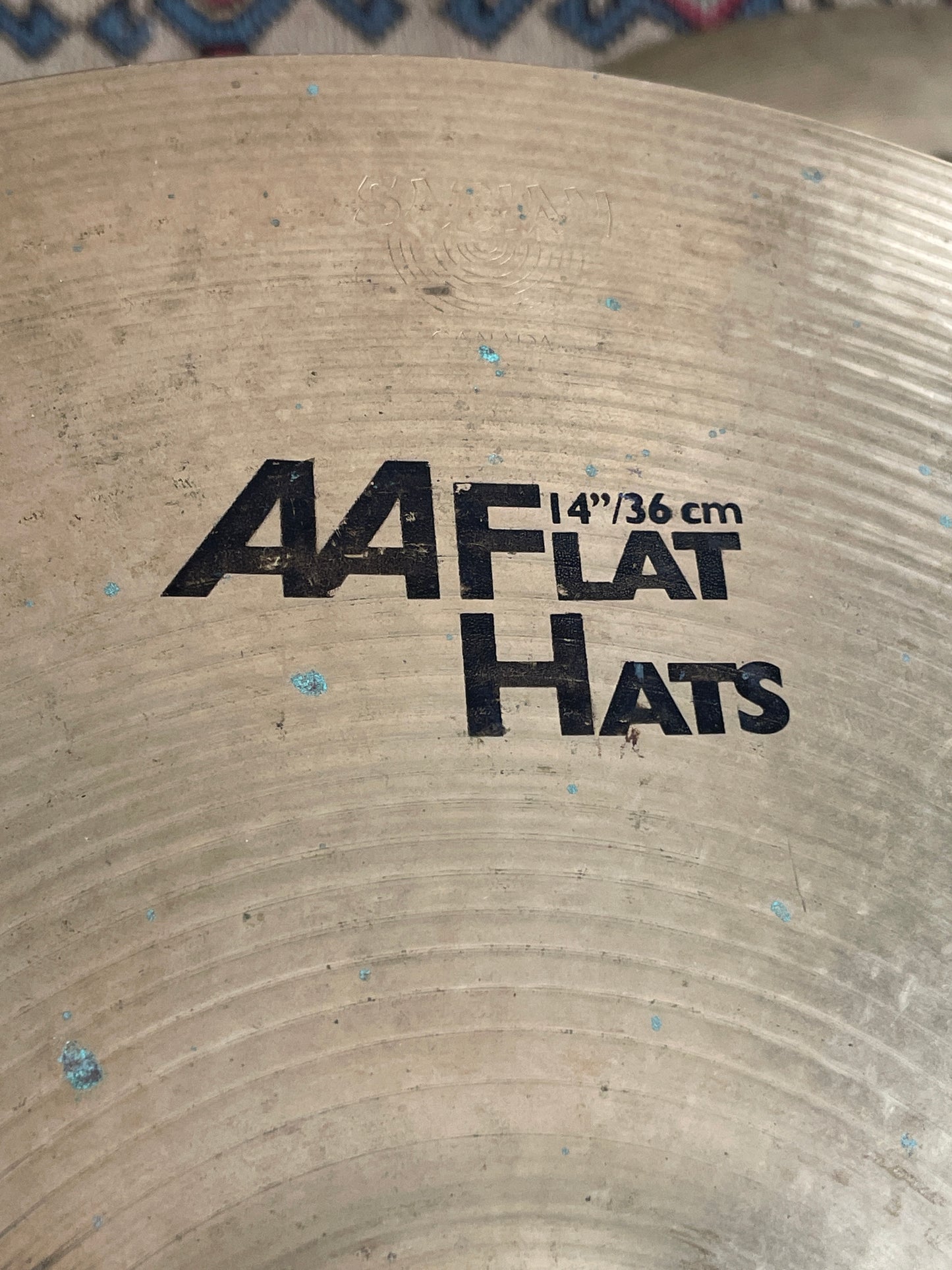 14" Sabian AA Flat Hats Hi-Hat Cymbal Pair 1052g/1460g