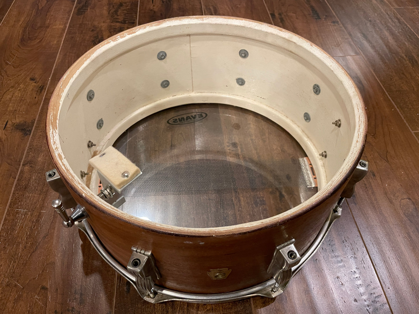 1966 Ludwig 6.5x14 Auditorium Snare Drum - Mahogany