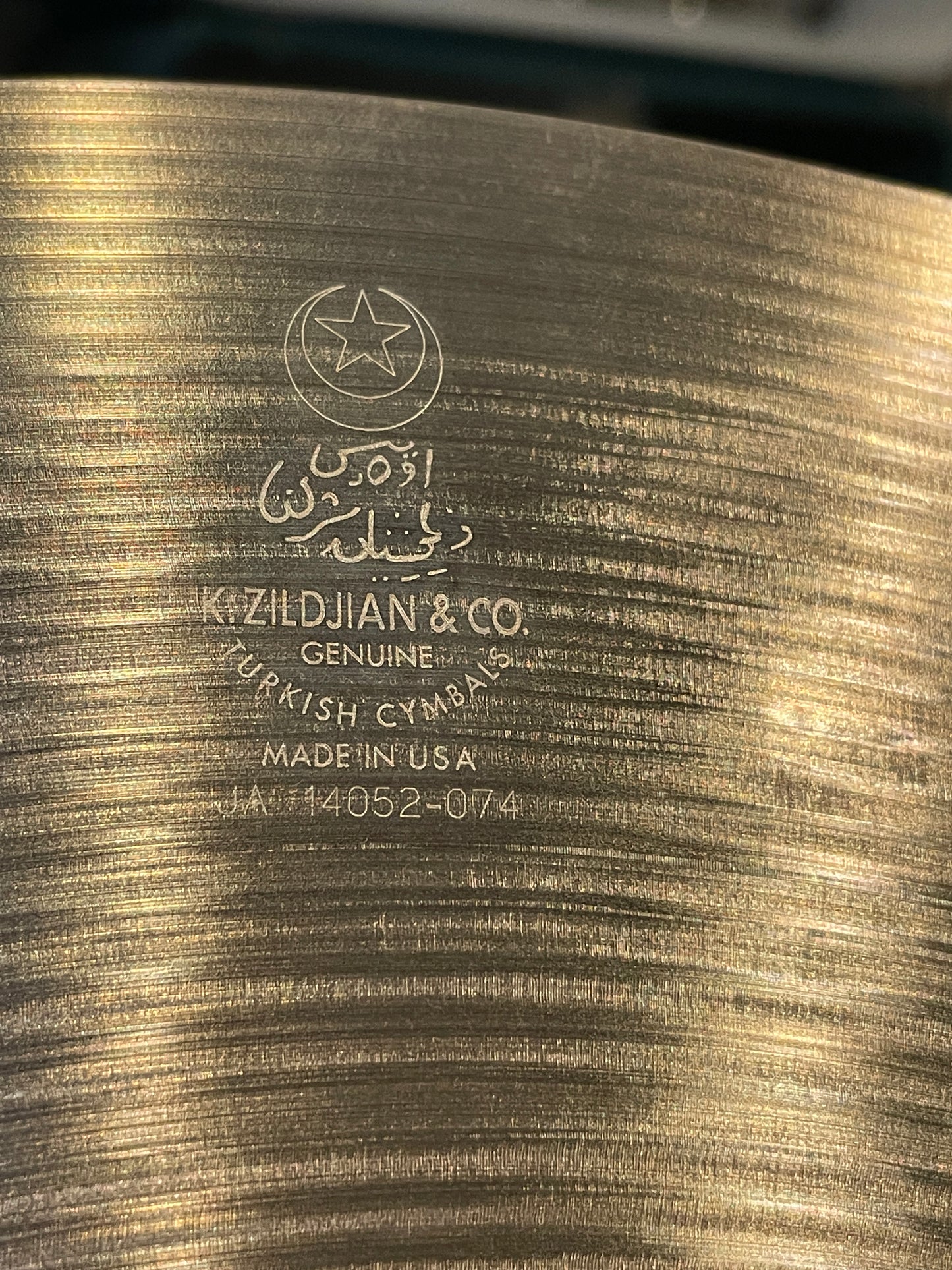 17" Zildjian K Dark Crash Medium Thin Cymbal 1326g