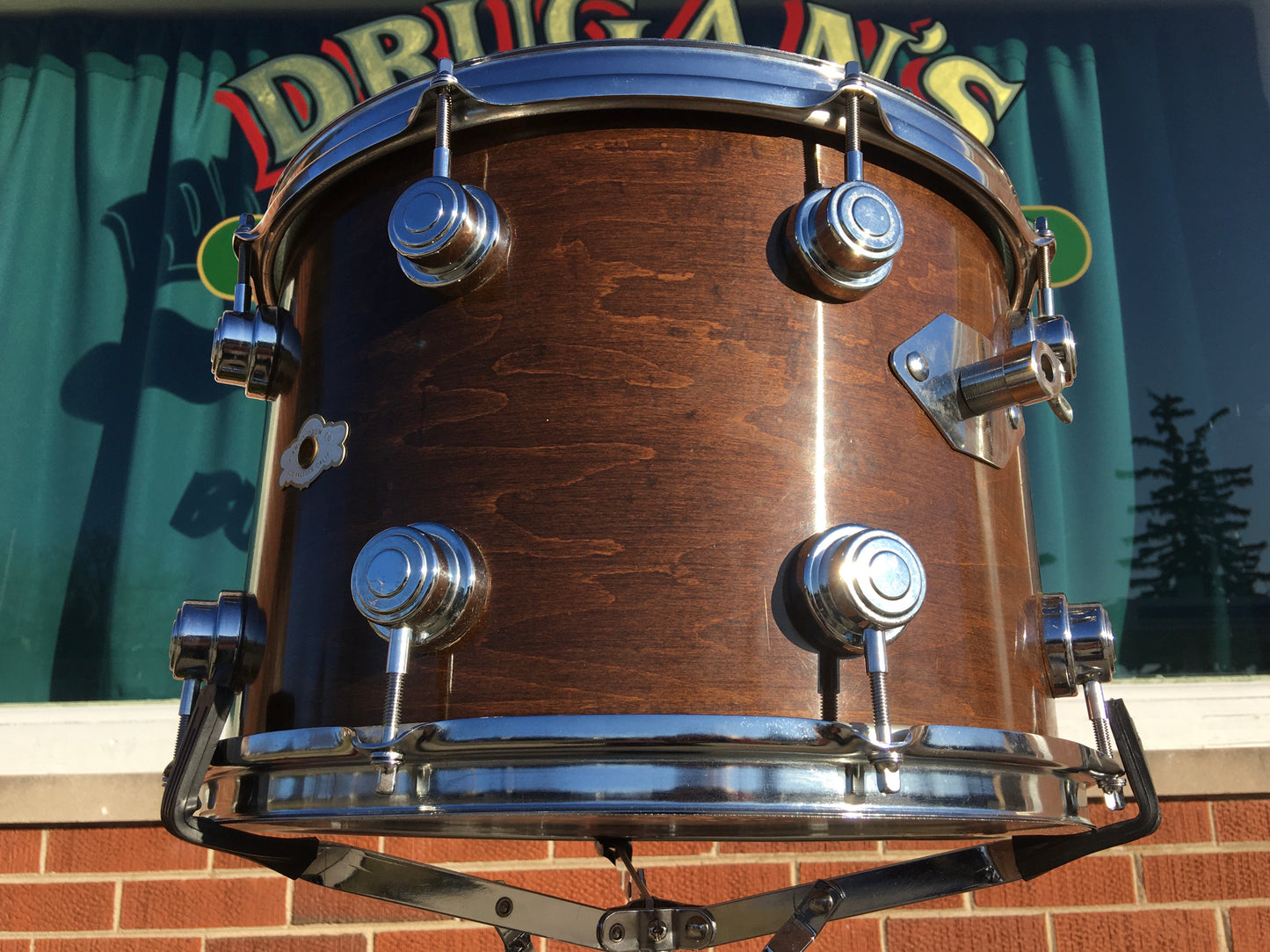 1970s Camco 10x14 Walnut L.A. Los Angeles Single Tom Drum