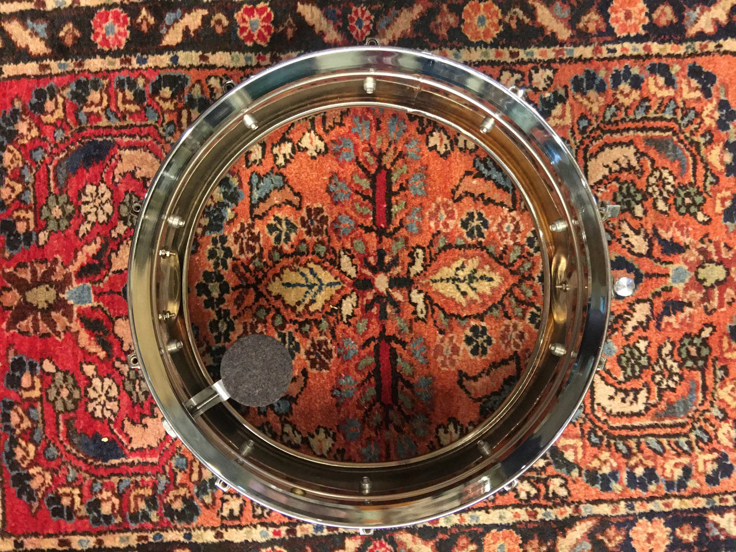 1960s Ludwig Chrome Over Brass Pre-Serial 5x14 Super 400 Supraphonic Snare Drum