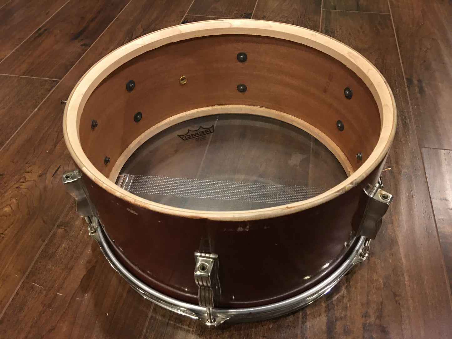 1959 Ludwig Pioneer Transition Badge 6.5X14 Mahogany Snare Drum