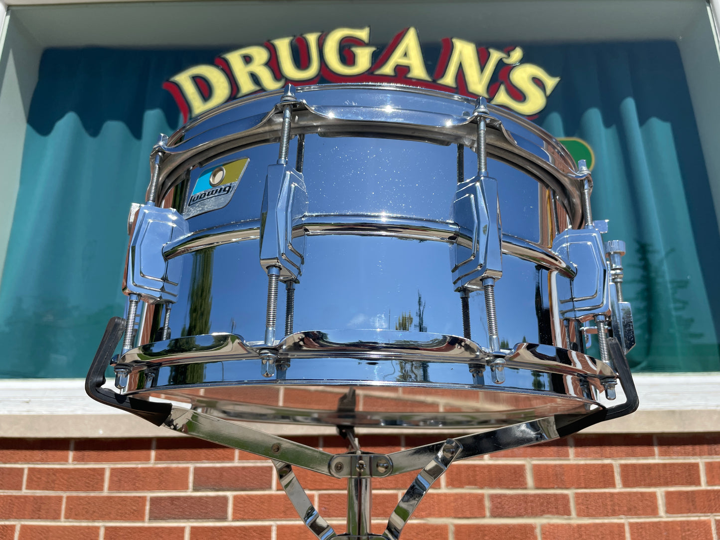 1970s-1980s Ludwig 6.5x14 LM402 Supraphonic Snare Drum
