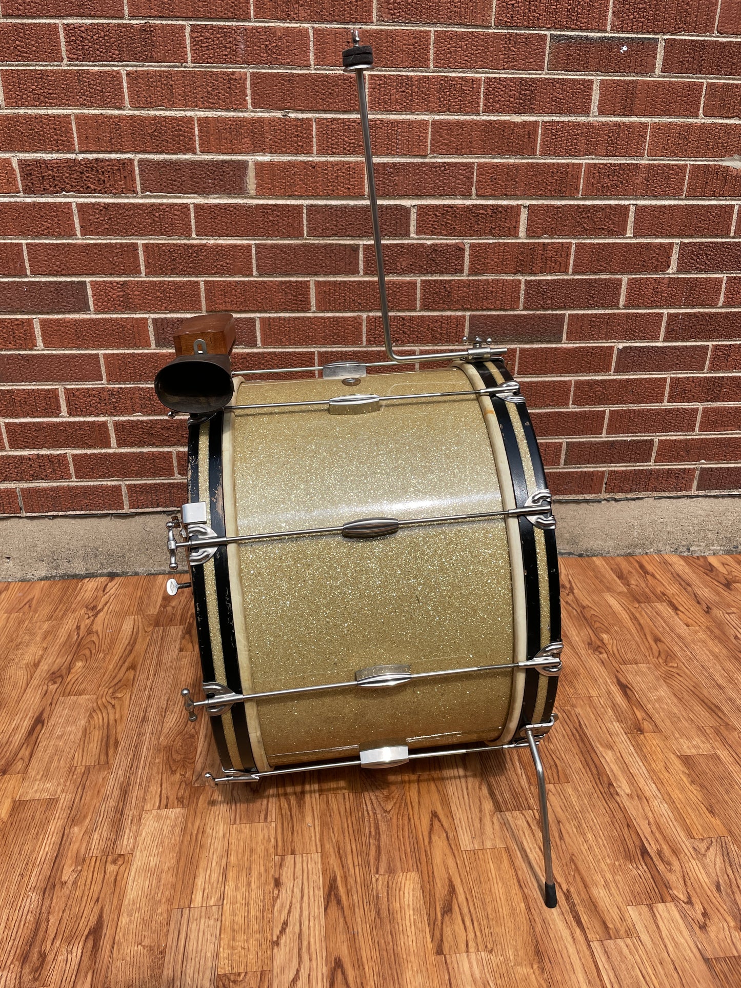 1950s Slingerland Ensemble 3-N Radio King Jam Session Outfit 2pc. Silver Sparkle Drum Set
