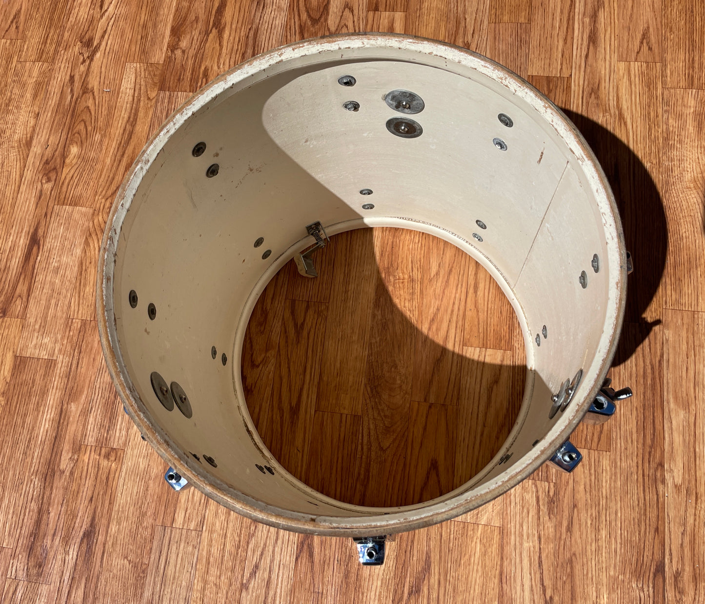 1966 Ludwig 16x16 Super Classic Floor Tom Drum COB Oyster Black Pearl Ringo