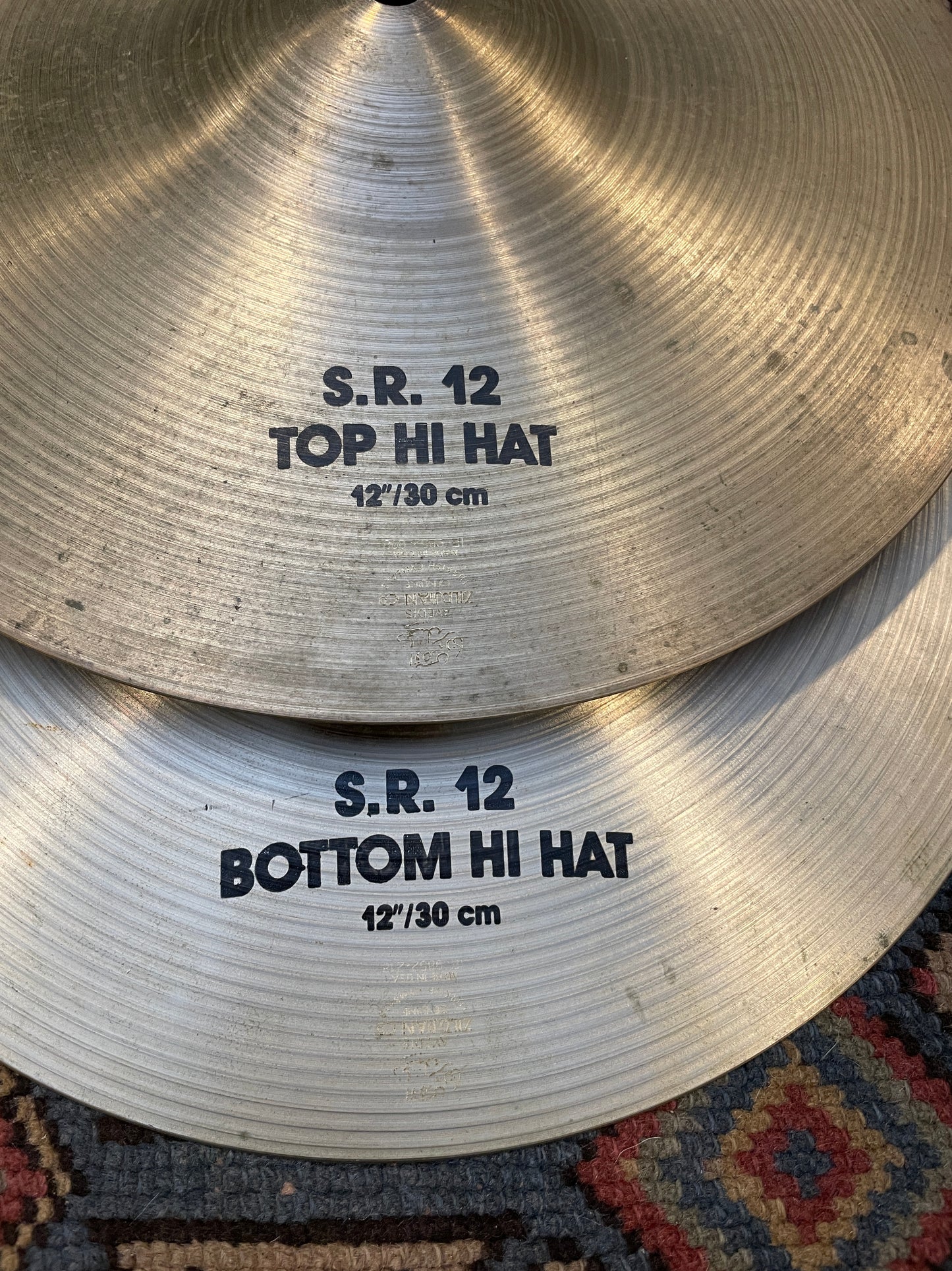 12" Zildjian A Studio Recording S.R. Hi-Hat Cymbal Pair 676g/750g