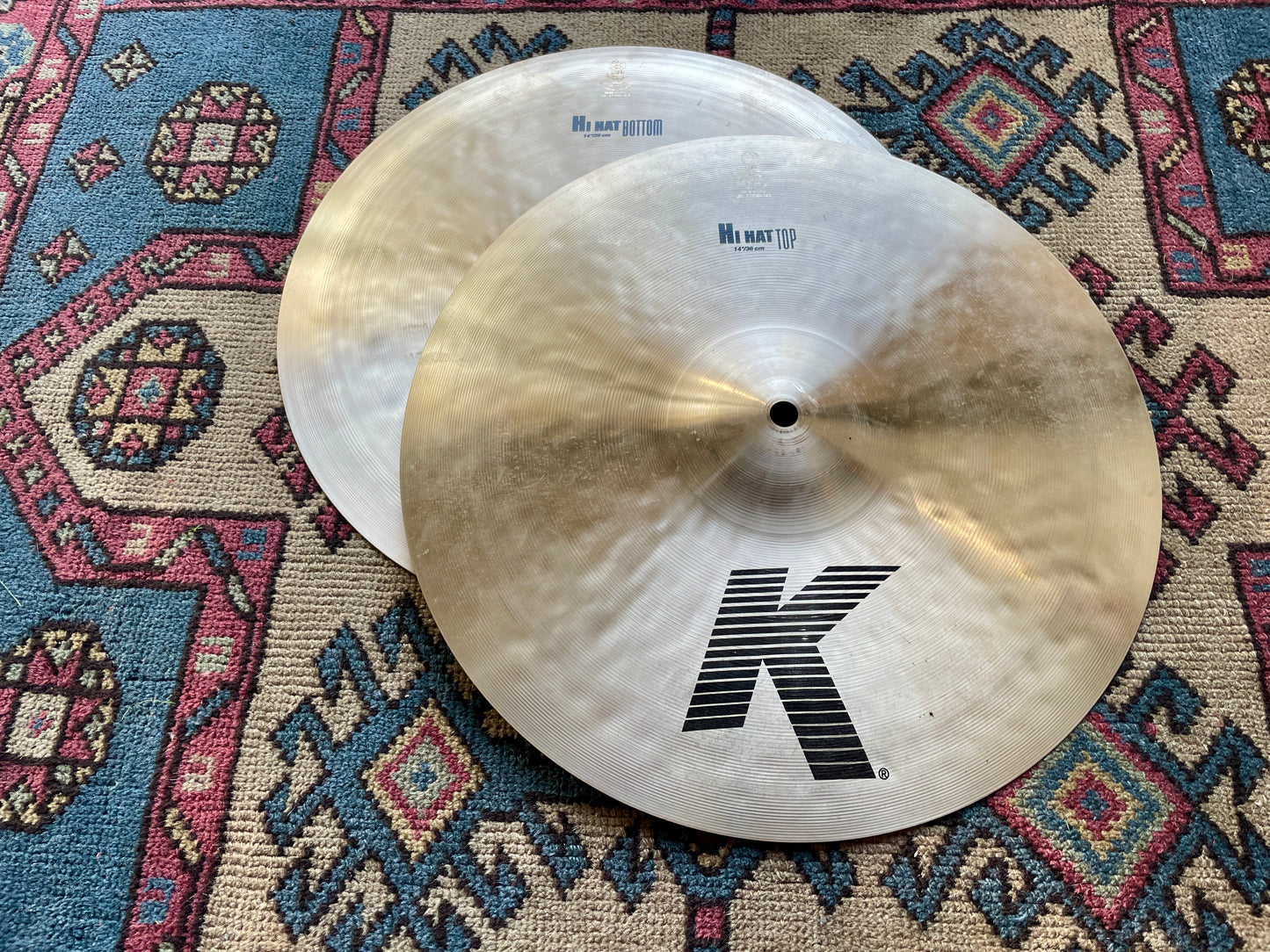 14" Zildjian K Hi-Hat Cymbal Pair 1138g/1410g K0823 *Video Demo*