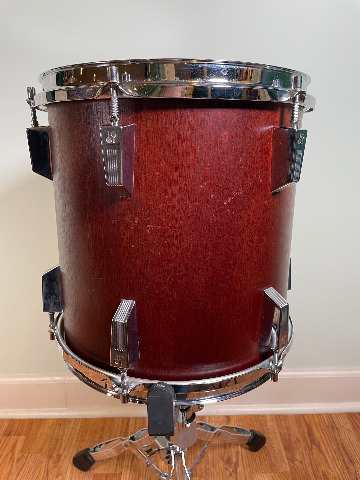 Vintage Sonor Phonic Plus 12x12 Tom Drum Red Mahogany