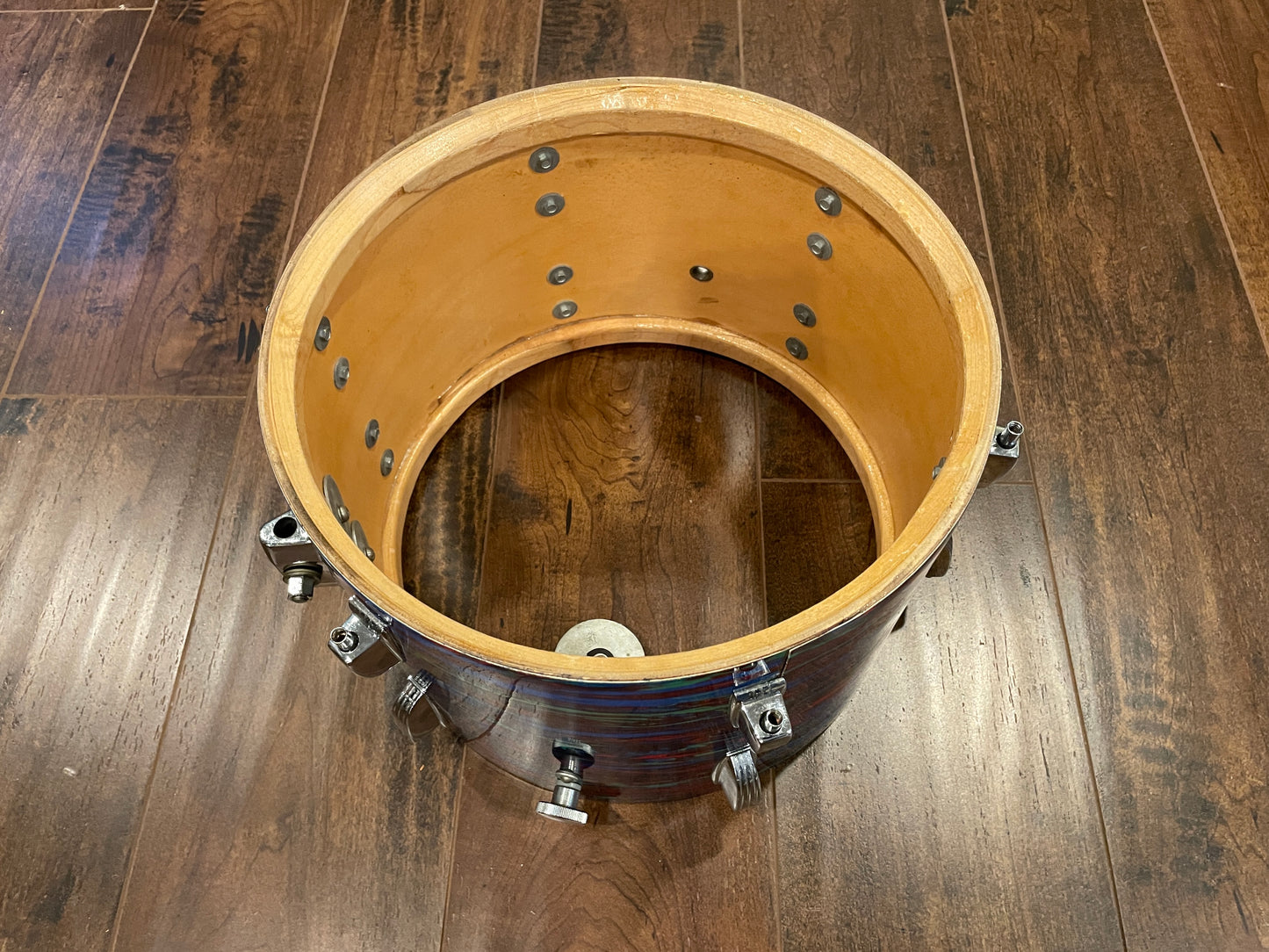 1970s Ludwig 8x12 Tom Drum Psychedelic Red