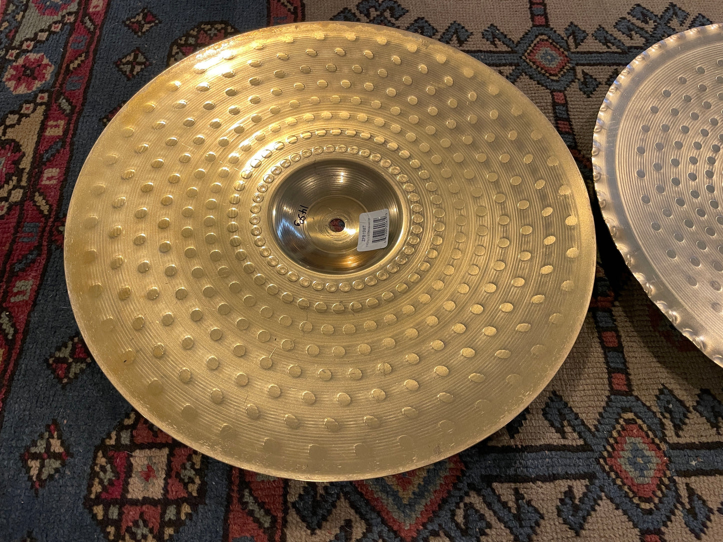 15" Zildjian Pitch Black Mastersound Hi-Hat Cymbal Pair 1450g/1606g