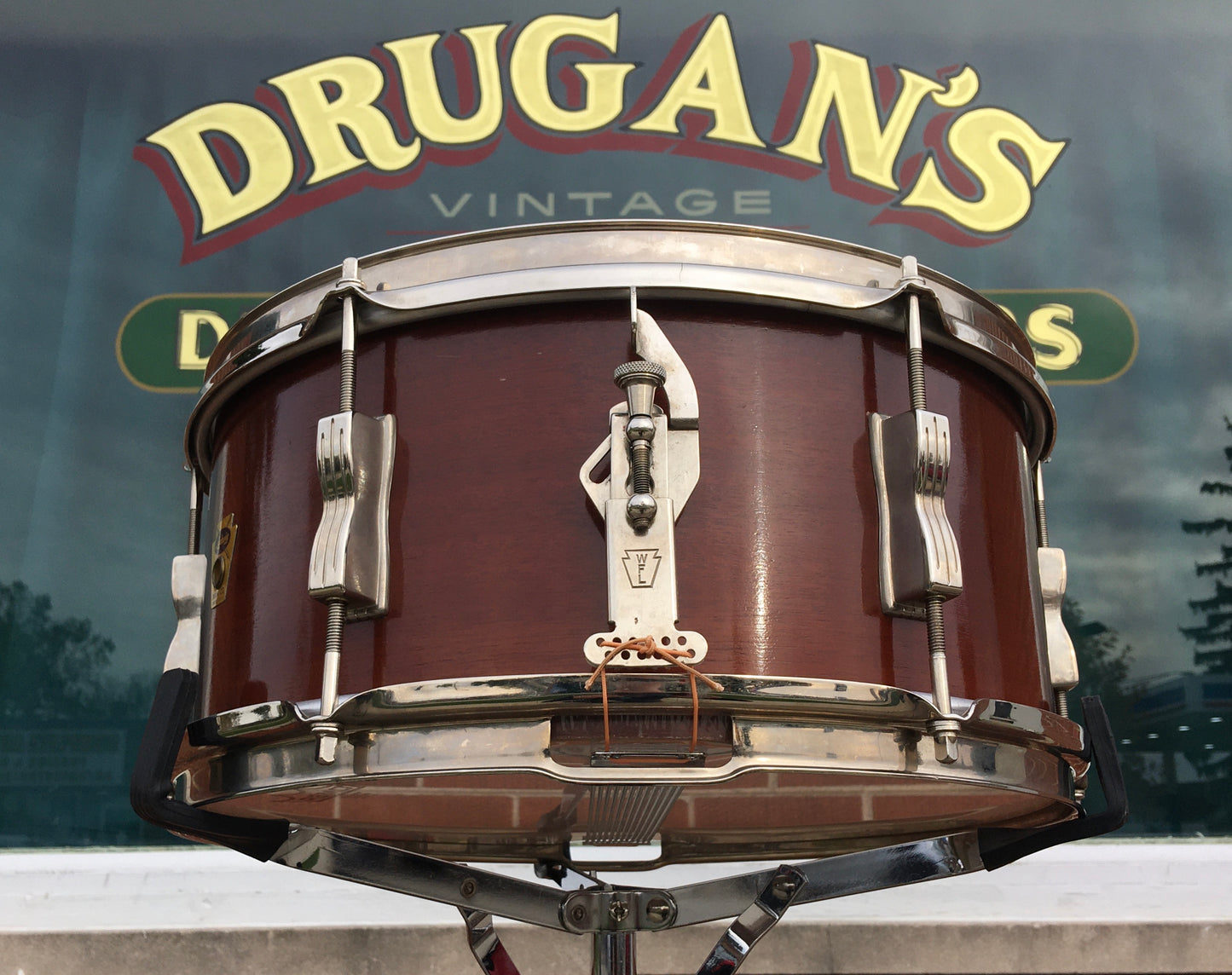 1959 Ludwig Pioneer Transition Badge 6.5X14 Mahogany Snare Drum