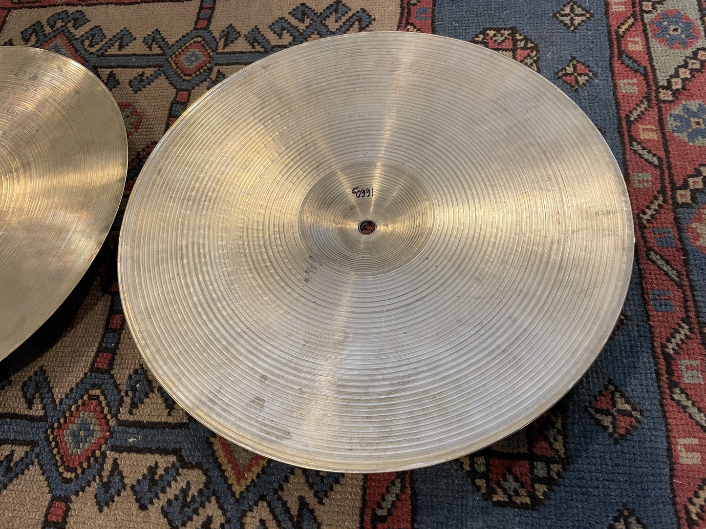 15" Zildjian A 1980s New Beat Hi-Hat Pair 1014g/1660g