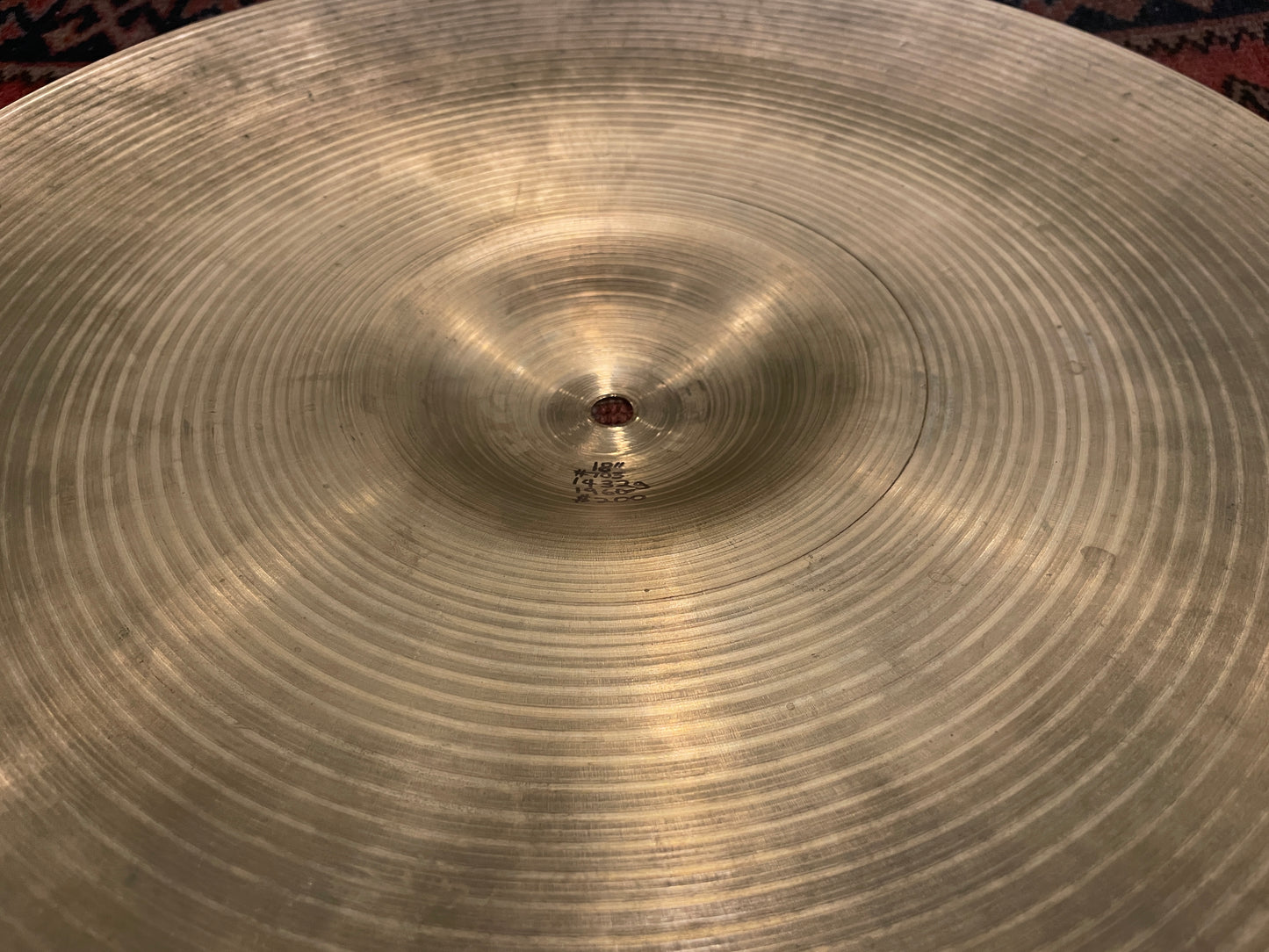 18" Zildjian A 1960s Crash / Ride Cymbal 1432g #703