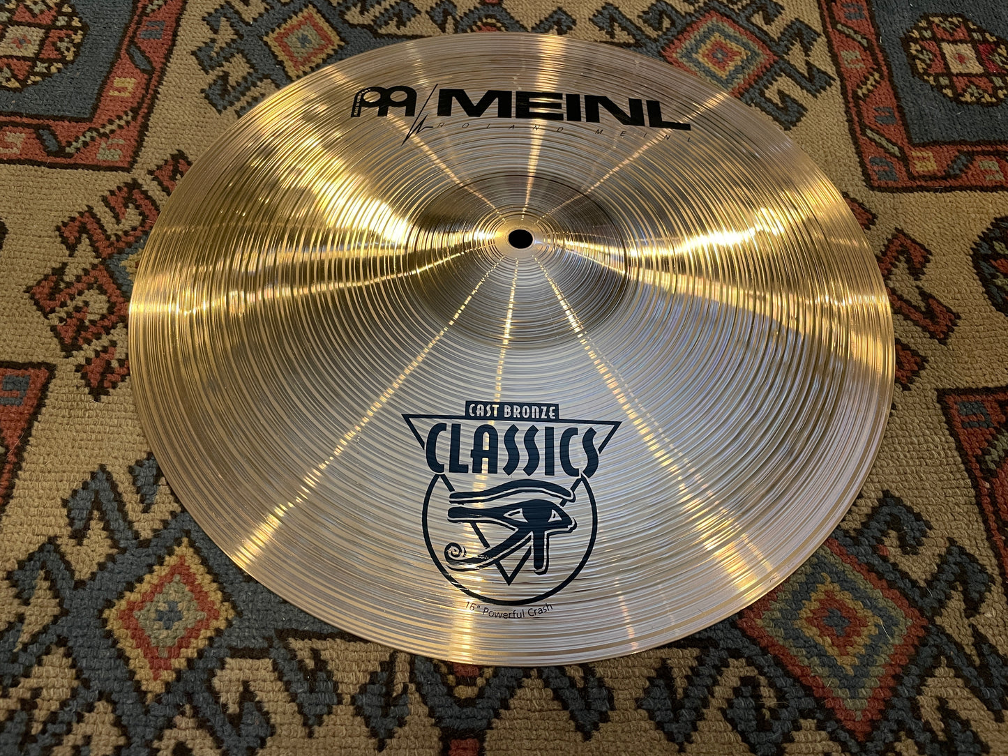 16" Meinl Cast Bronze Classics Powerful Crash Cymbal 1120g