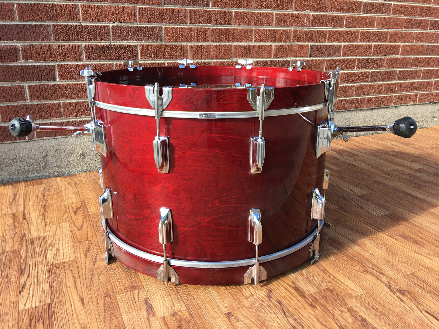 1970s-1980s Tama Superstar 14x24 Bass Drum Cherry Wine - Neil Peart