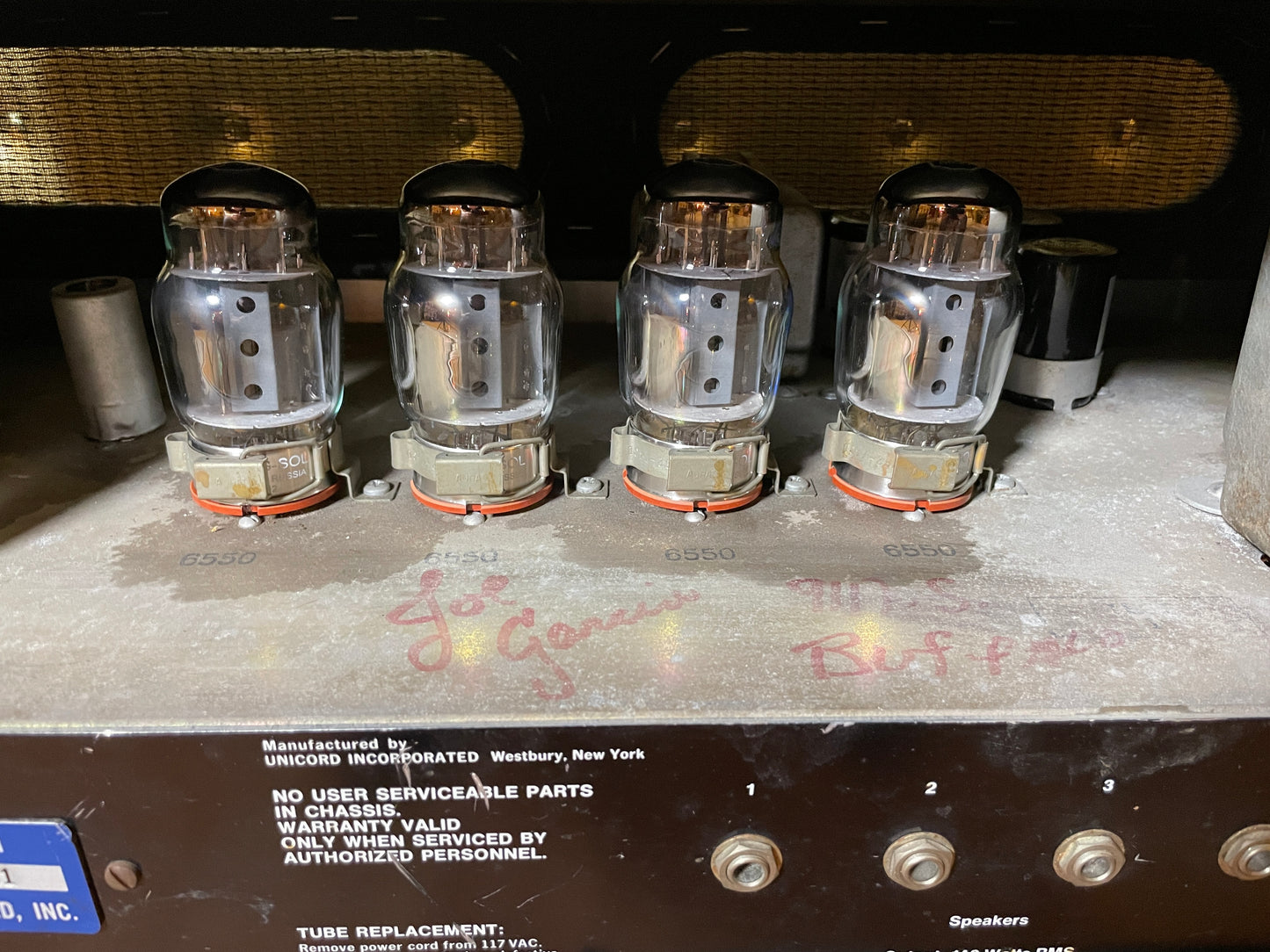 Vintage Univox UX1501 140W Guitar / Bass Amplifier Head