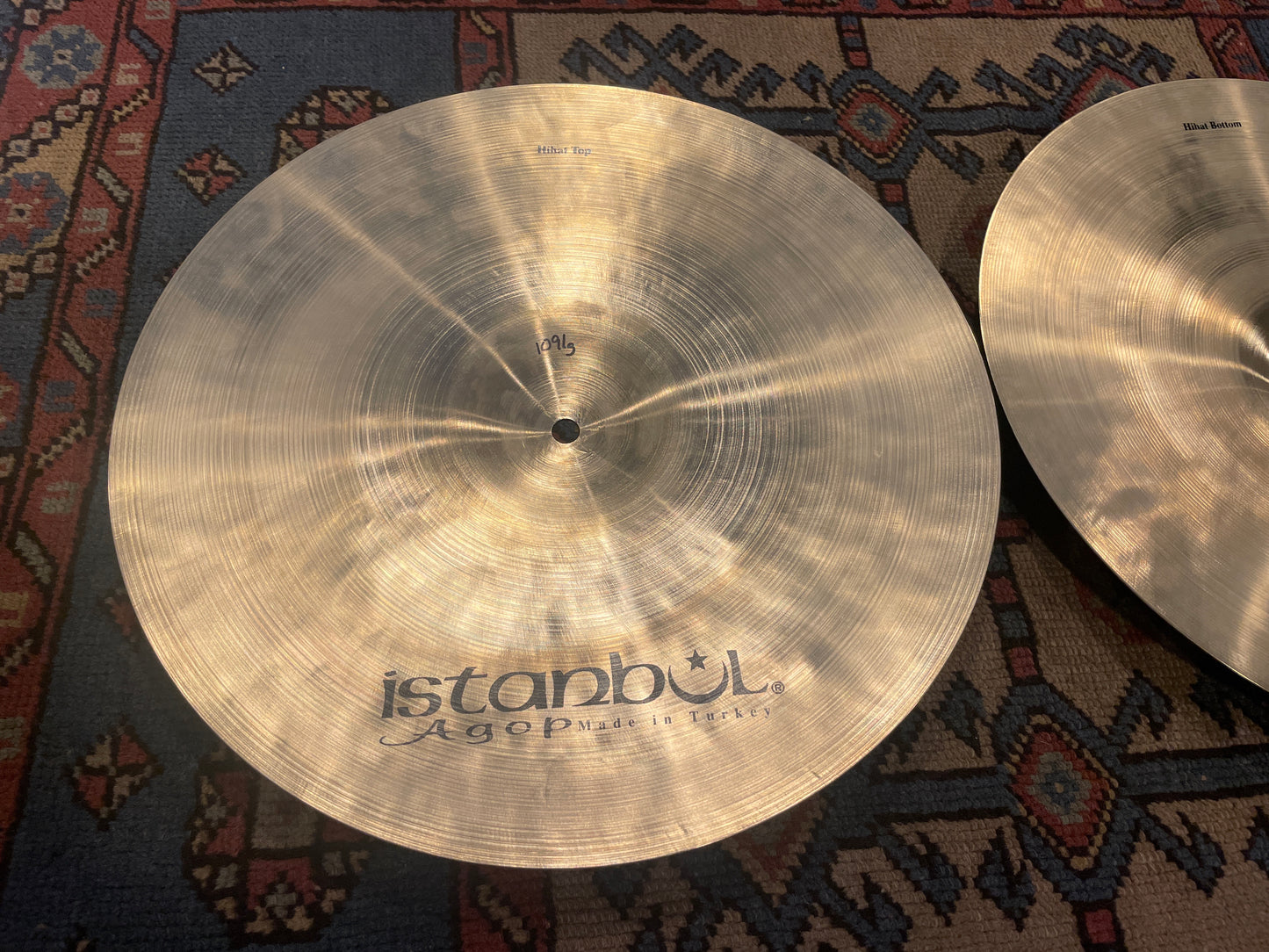 15" Istanbul Agop Xist Hi-Hat Cymbal Pair 1091g/1286g