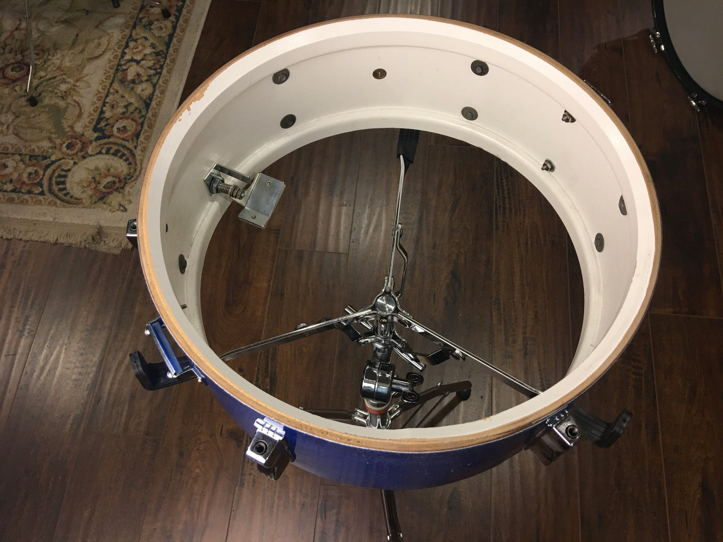 1967 Ludwig Keystone 5x14 Pioneer Snare Drum Blue Sparkle