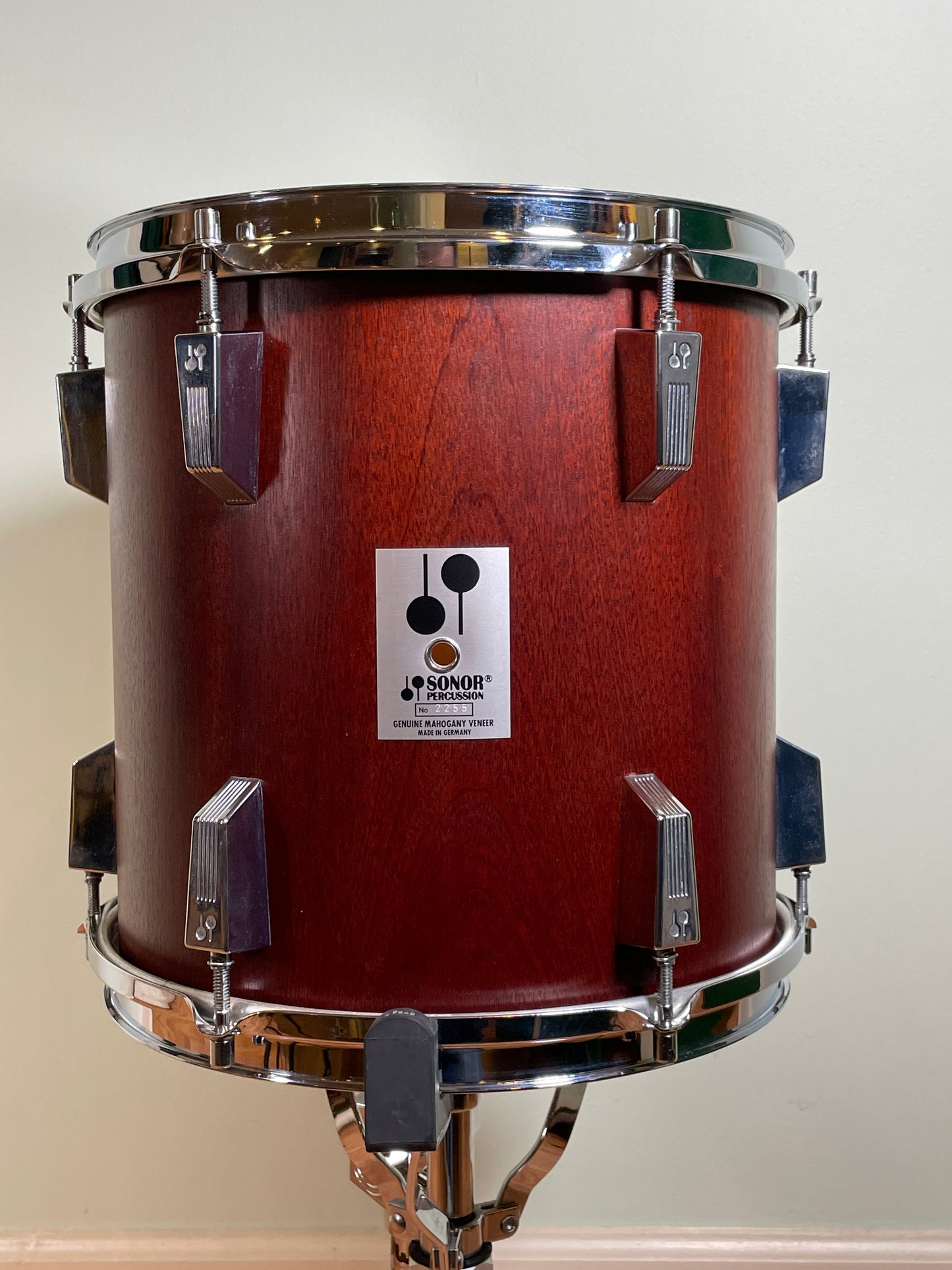 Vintage Sonor Phonic Plus 12x12 Tom Drum Red Mahogany