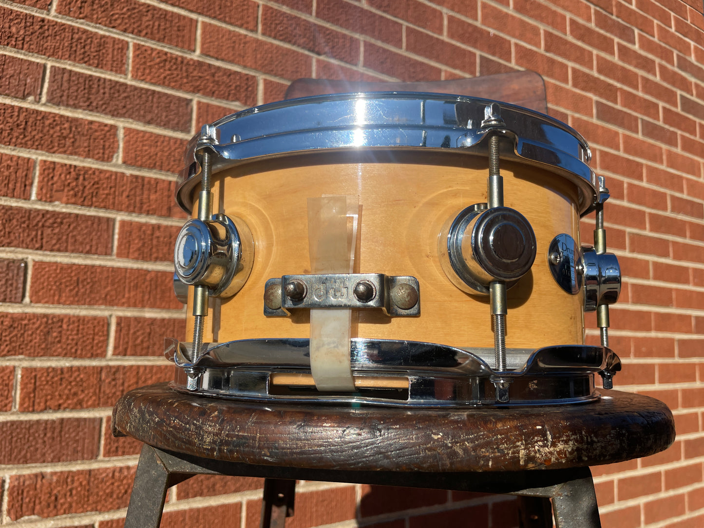 2002 DW 5x10 Soprano Snare Natural Drum Workshop