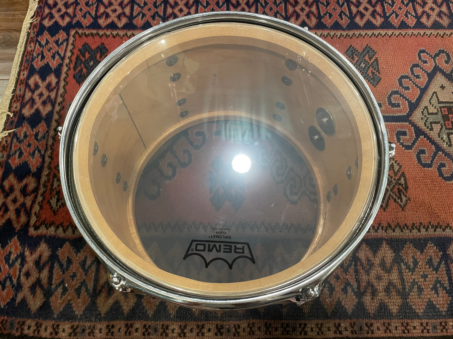 1969 Ludwig 8x12 Tom Drum Burgundy Sparkle