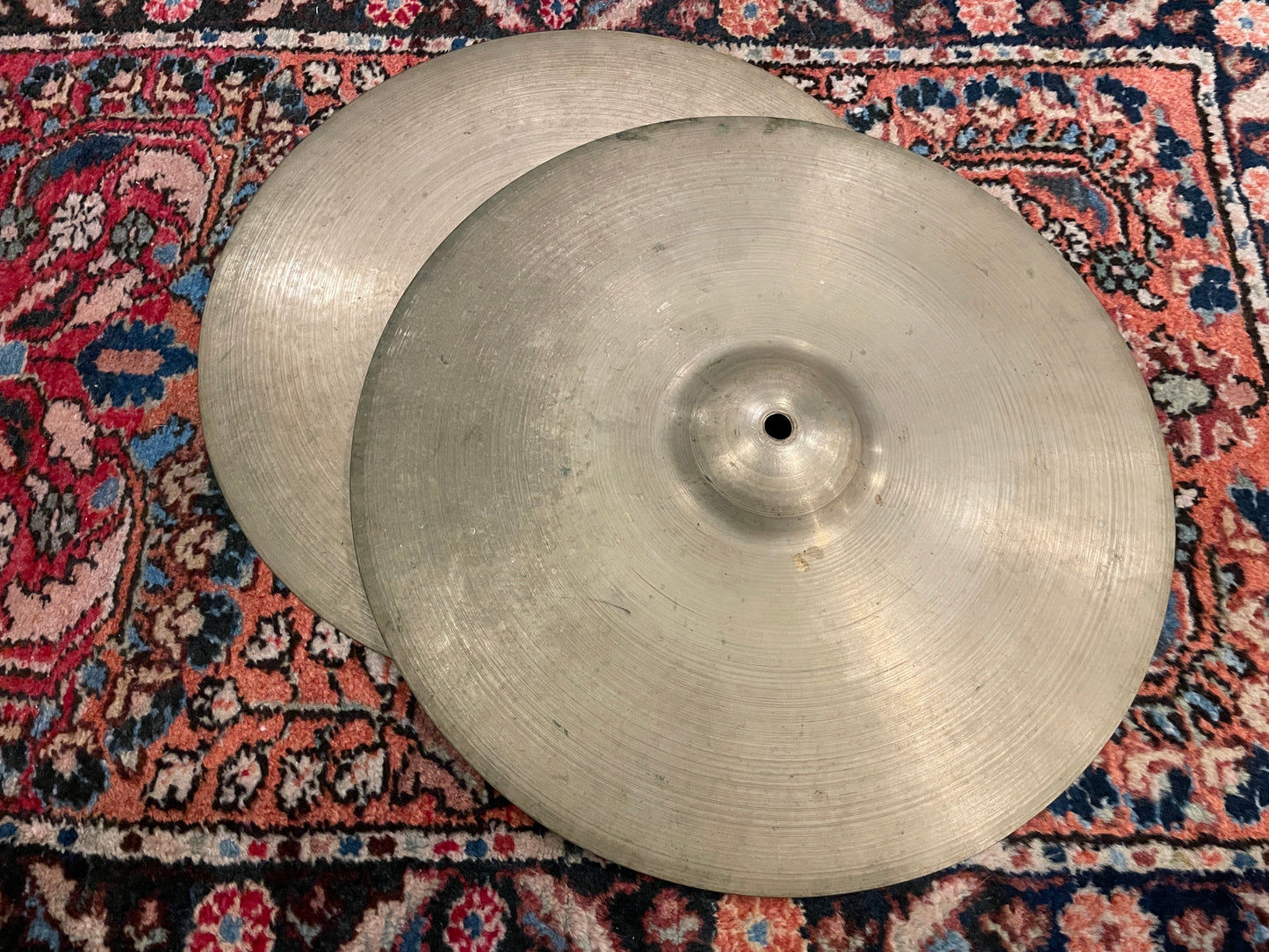 15" Zildjian A 1951-52 Trans Stamp III Hi-Hat Cymbal Pair 924g/928g #797
