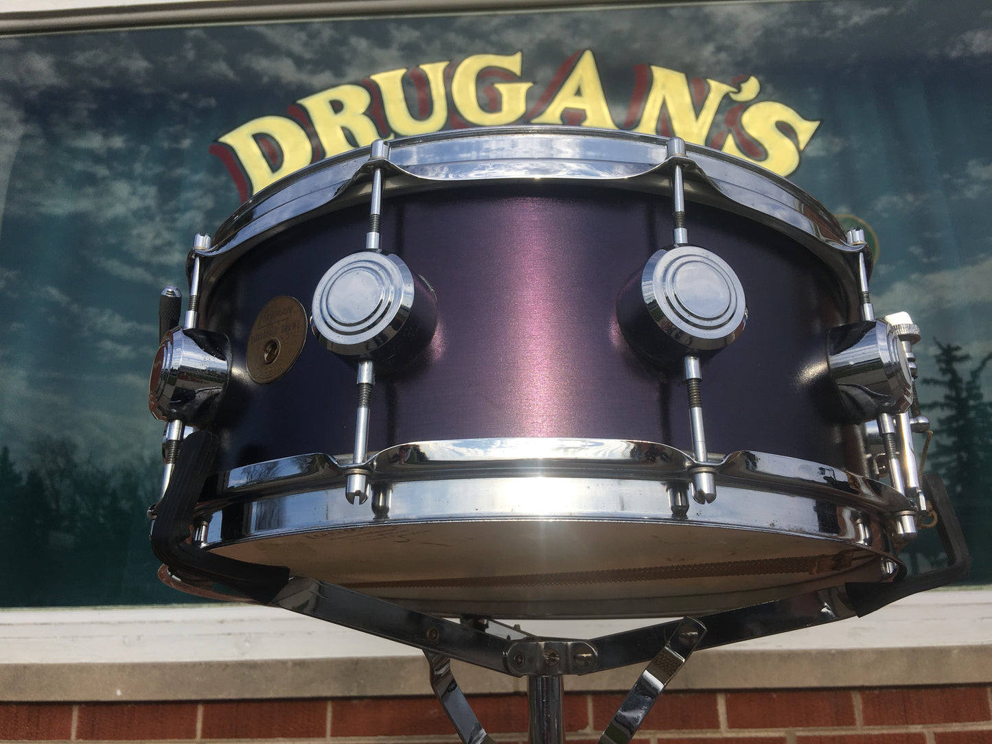1969 George Hayman 5x14 Vibrasonic 10 Lug Snare Drum Midnight Blue
