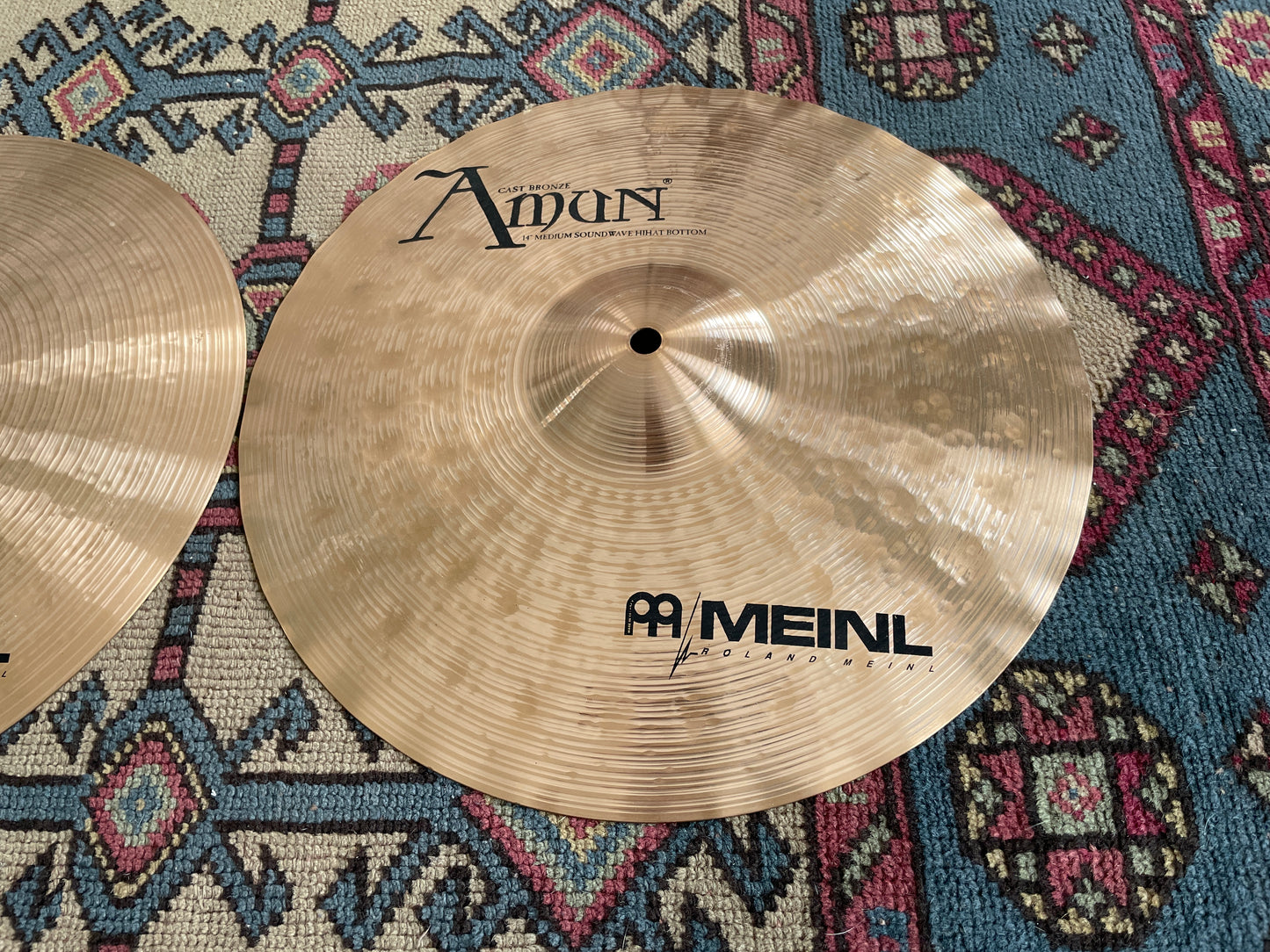14" Meinl Amun Medium Sound Wave Hi-Hat Cymbal Pair 958g/1072g